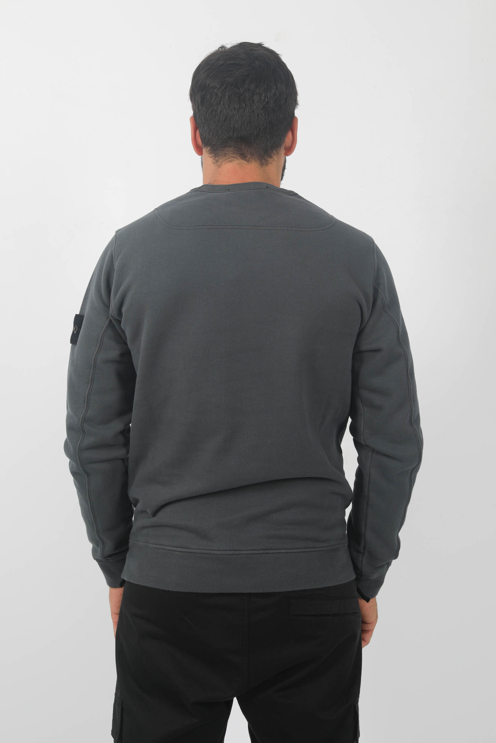 SWEAT COL ROND STONE ISLAND ANTHRACITE 791562420-V0062