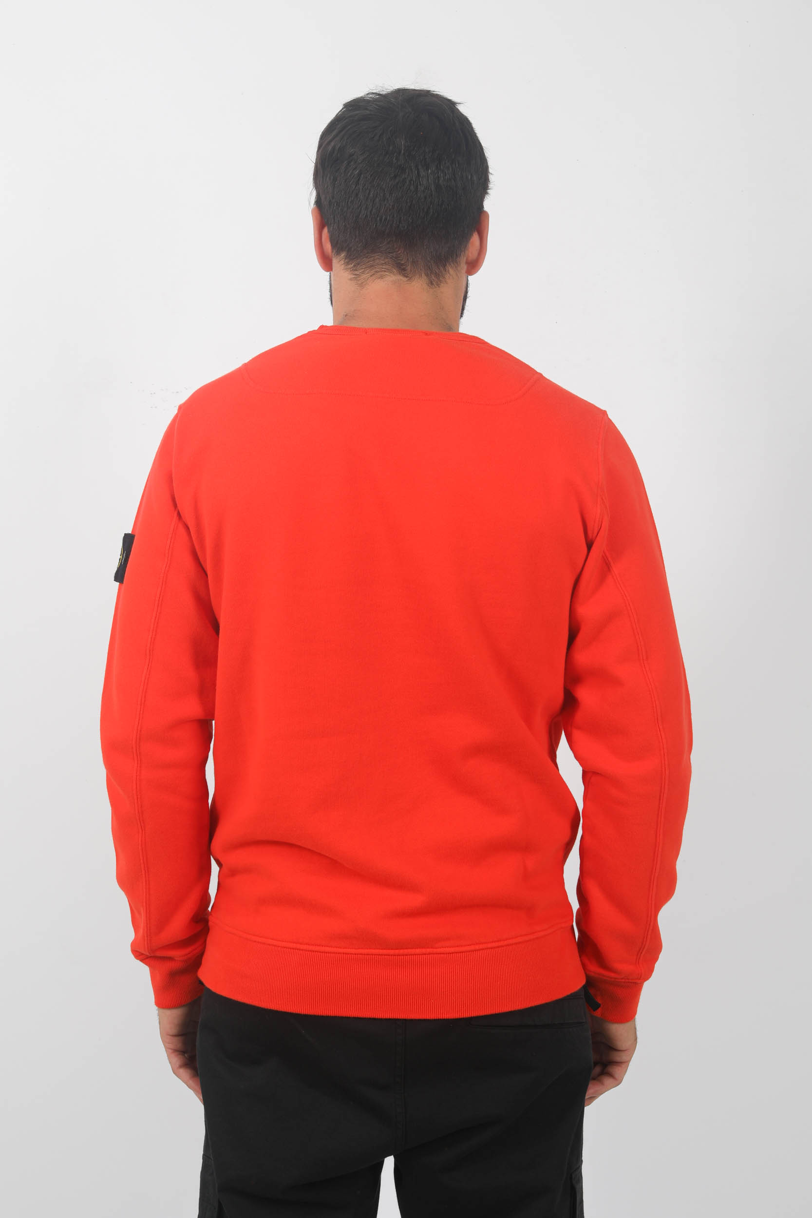 SWEAT COL ROND STONE ISLAND ROUGE 791562420-V0037