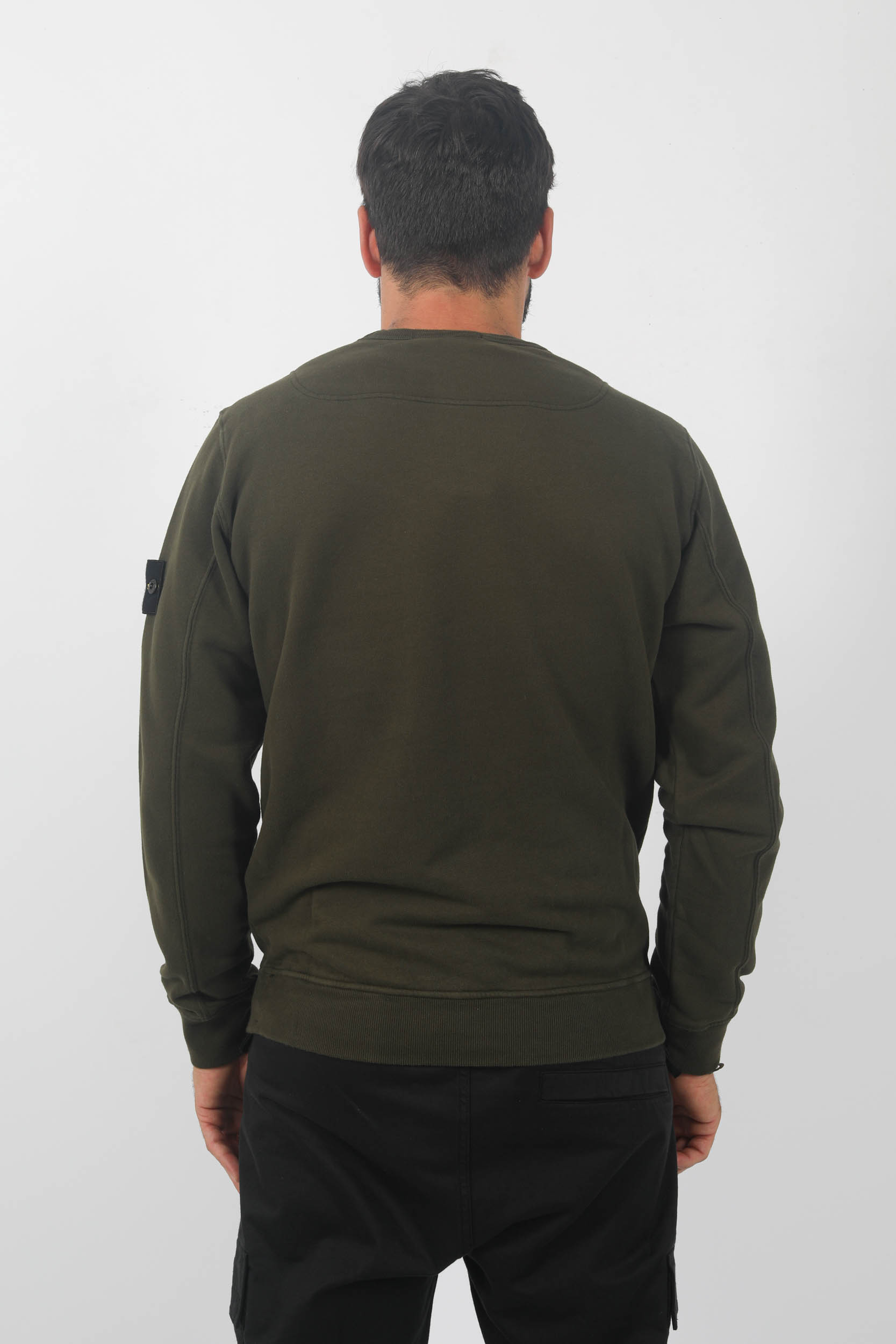 SWEAT COL ROND STONE ISLAND KAKI 791562420-V0058