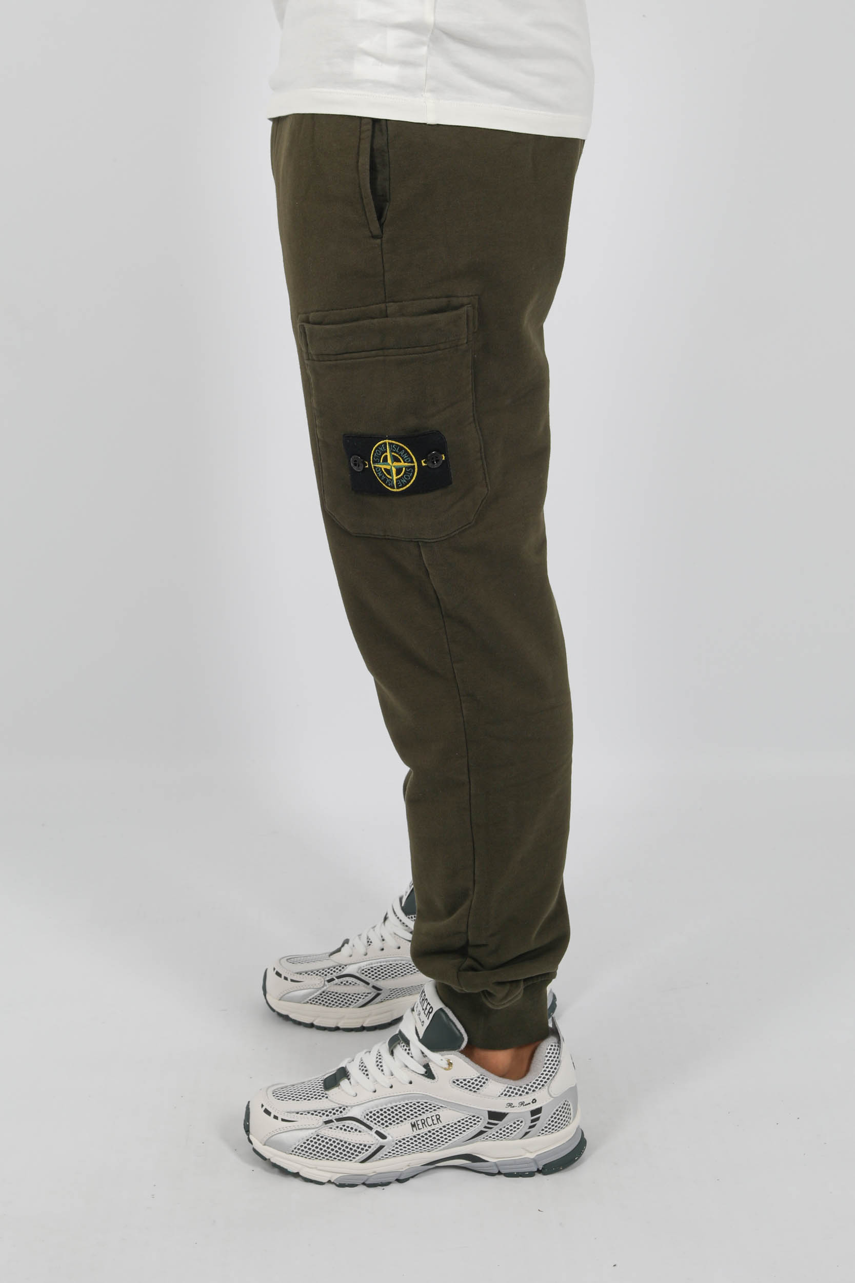 BAS DE JOGGING STONE ISLAND KAKI 791562620-V0058