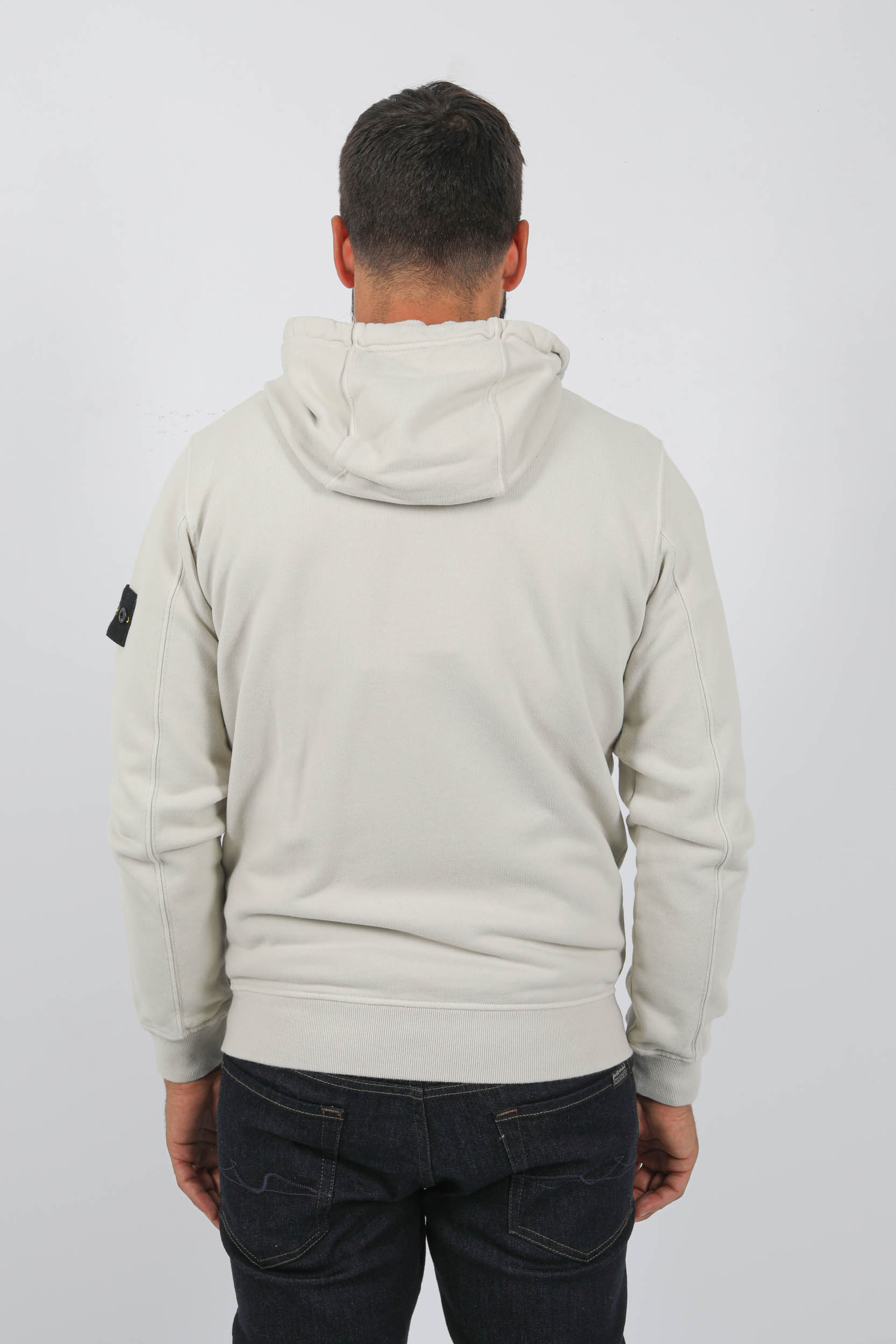 SWEAT STONE ISLAND ZIPPE BEIGE 791561620-V0097