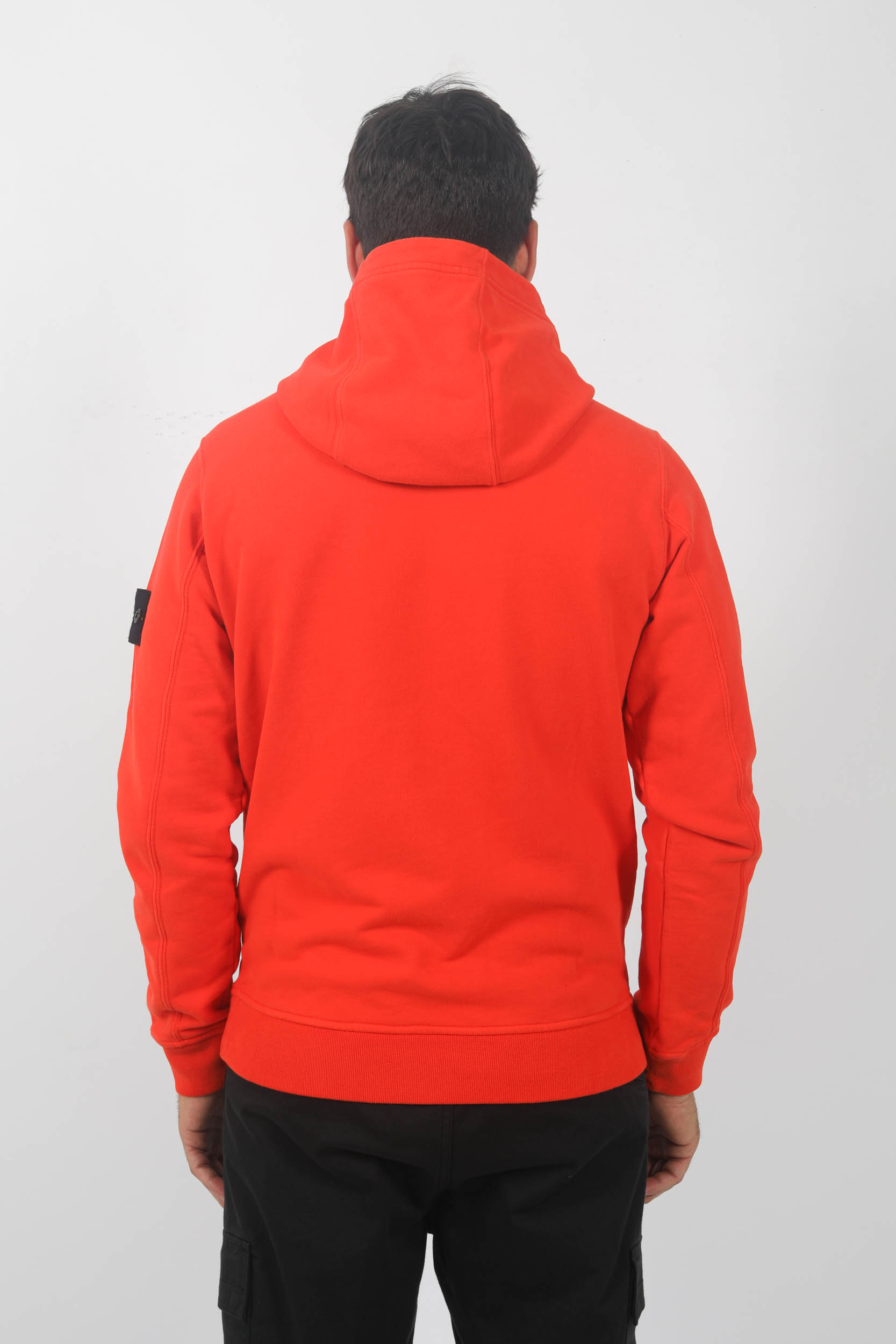SWEAT A CAPUCHE STONE ISLAND ROUGE 791561720-V0037