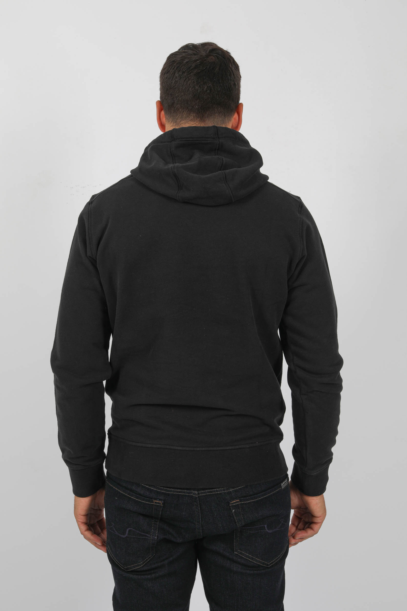 SWEAT A CAPUCHE STONE ISLAND NOIR "FOAM ONE" 791566660-V0029