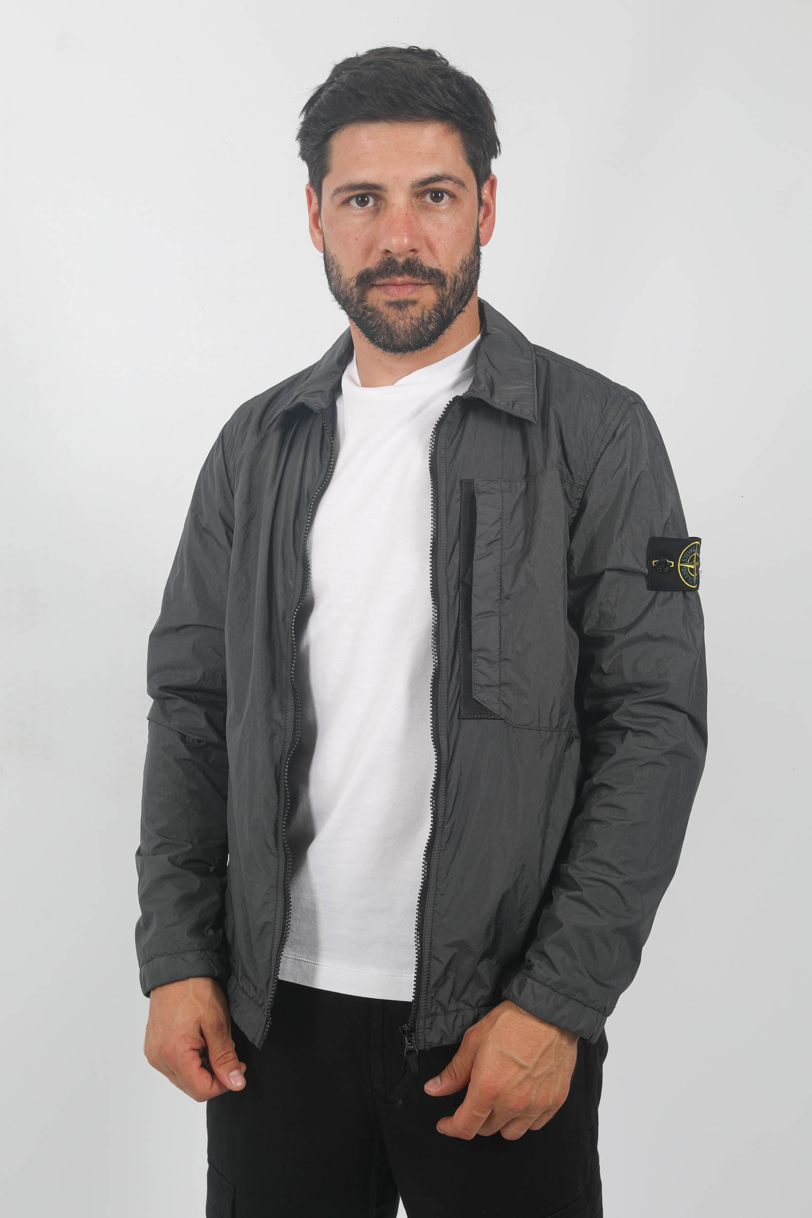 BLOUSON SURECHEMISE STONE ISLAND ANTHRACITE 791510723-V0062