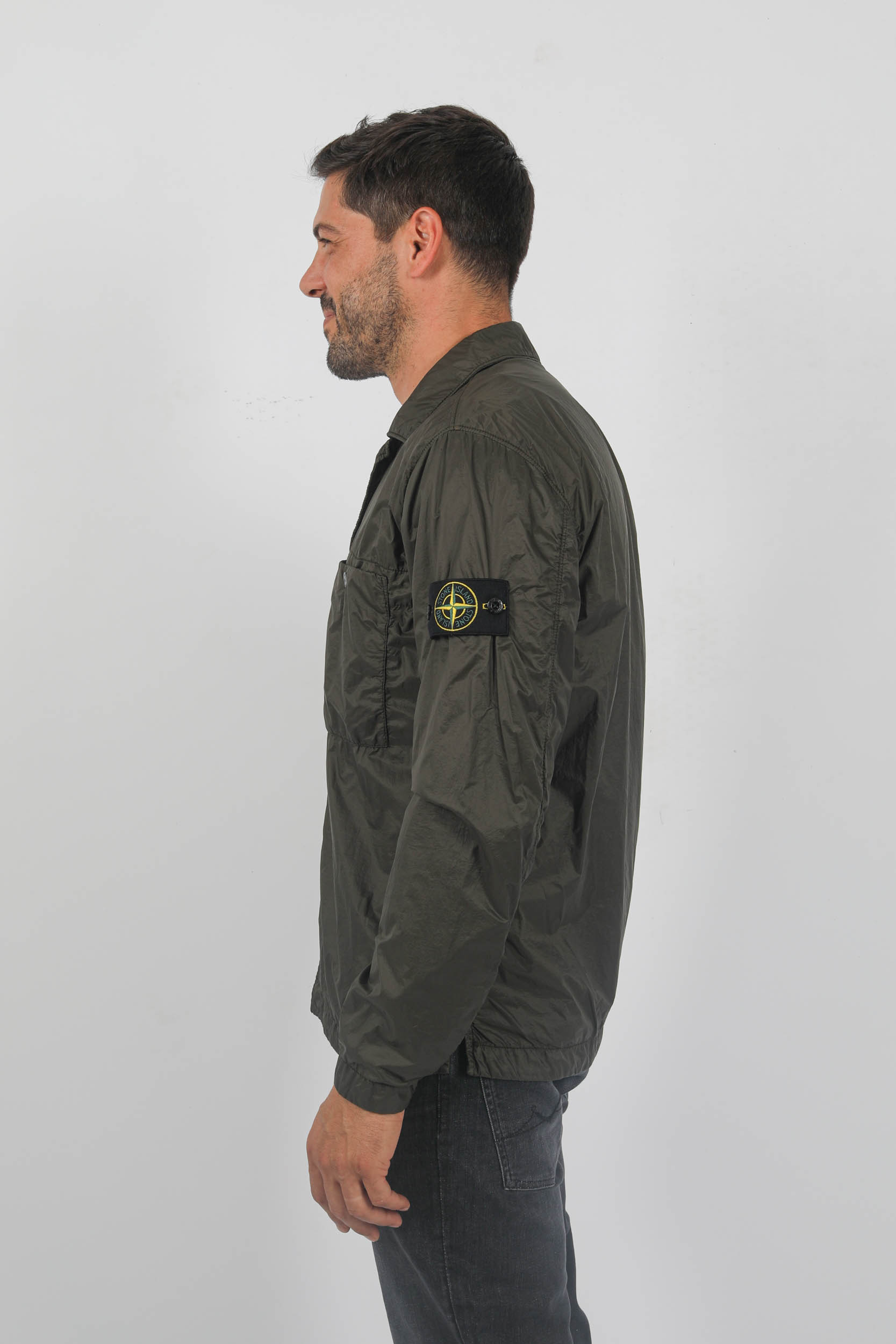 SURECHEMISE STONE ISLAND NYLON KAKI 791510525-V0058