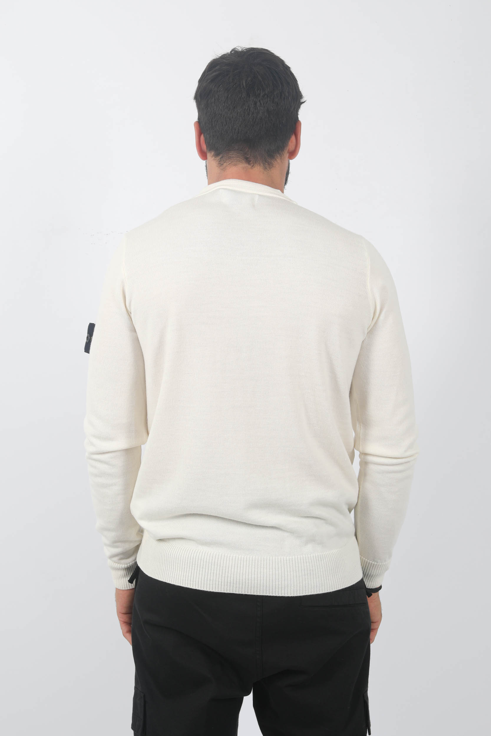 PULL MERINOS STONE ISLAND ECRU 7915510C4-V0099