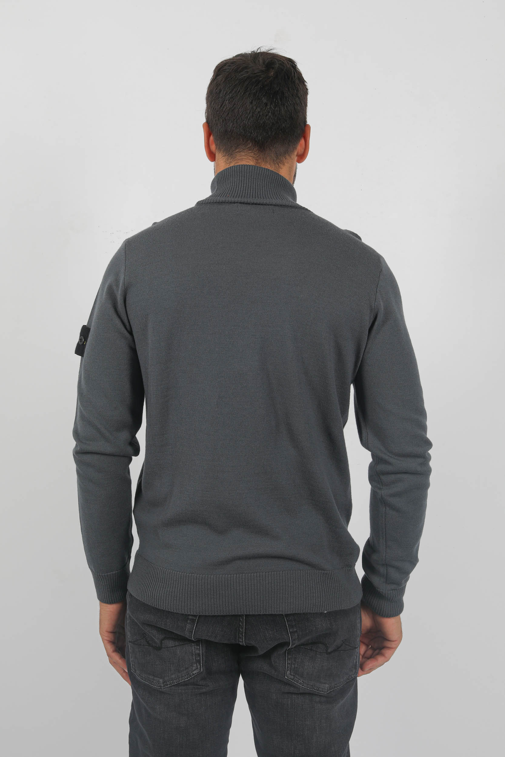 PULL COL ROULE MERINOS STONE ISLAND ANTHRACITE 7915525C4-V0062