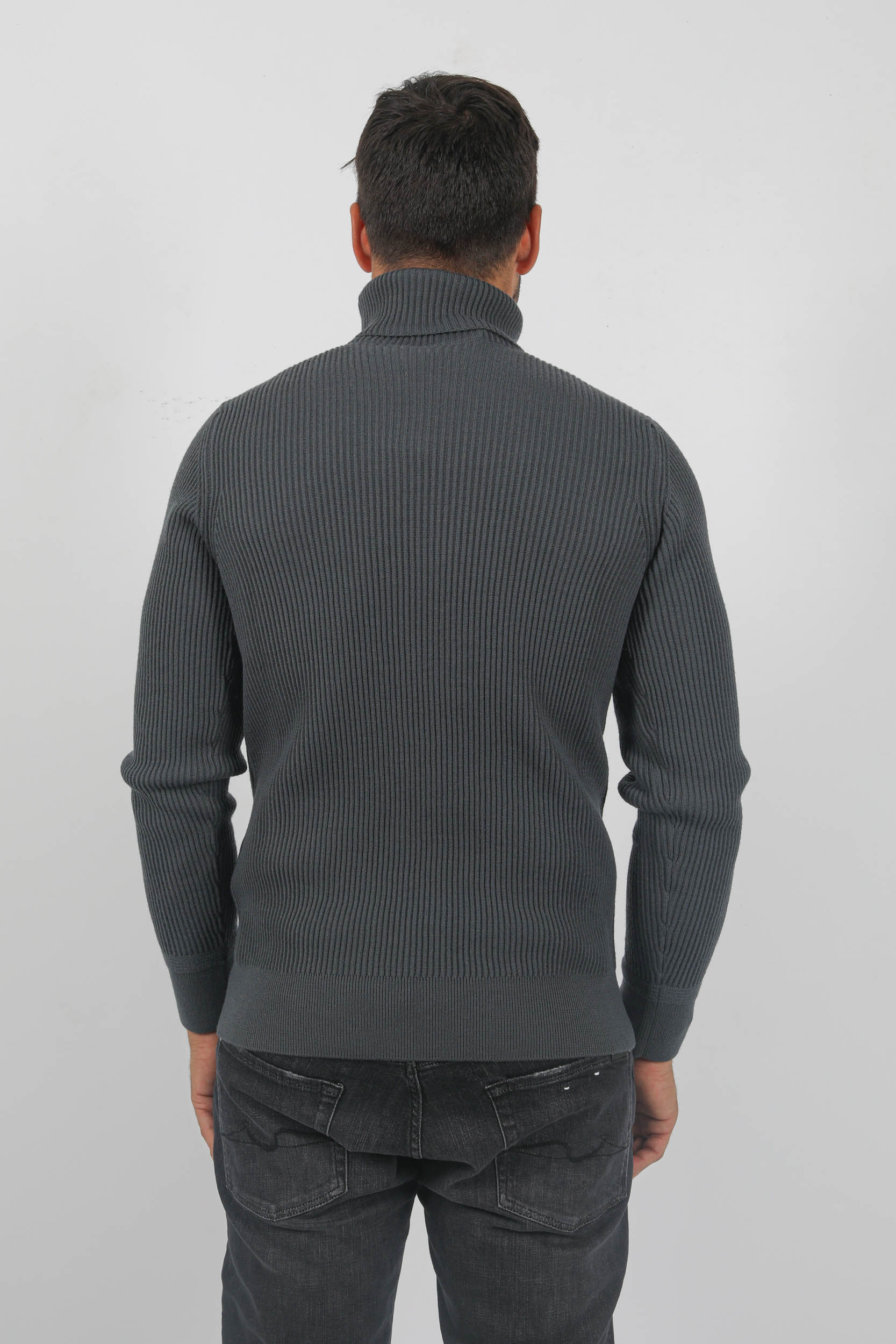 PULL STONE ISLAND COL ROULE COTES ANGLAISES ANTHRACITE 7915552C2-V0062