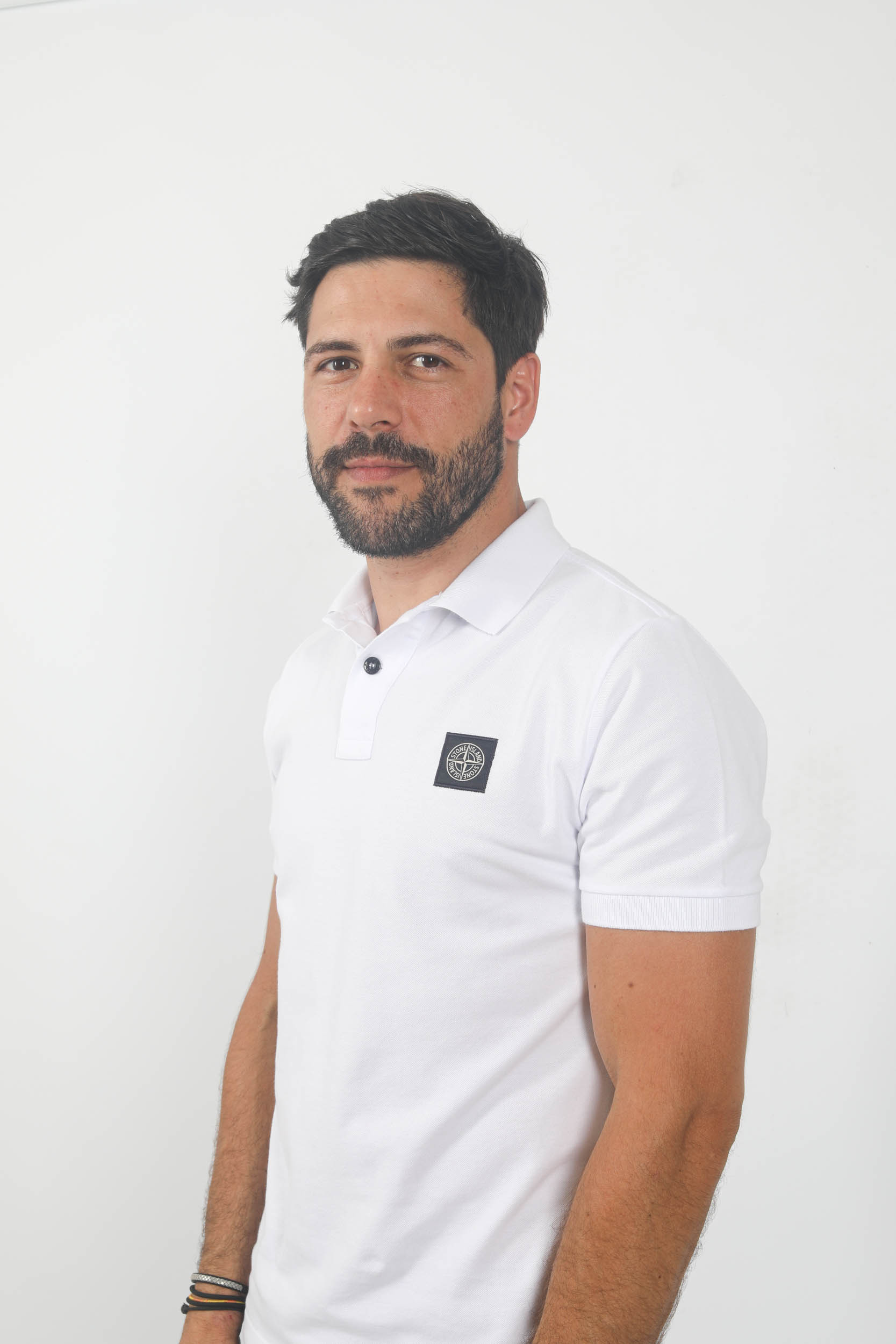 POLO STONE ISLAND BLANC 79152SC17-A1001