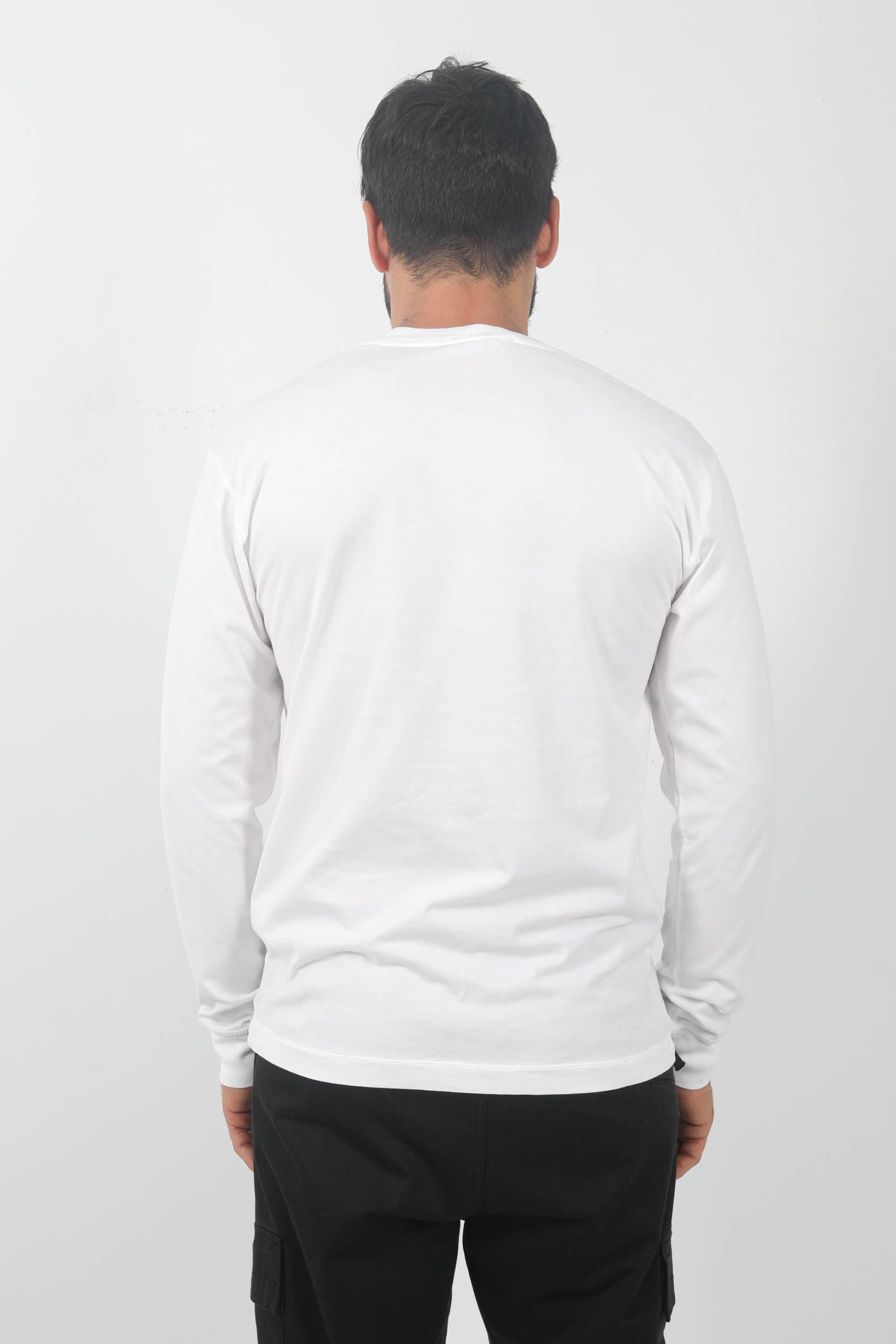 T-SHIRT MANCHES LONGUES STONE ISLAND BLANC 791522713-A0001