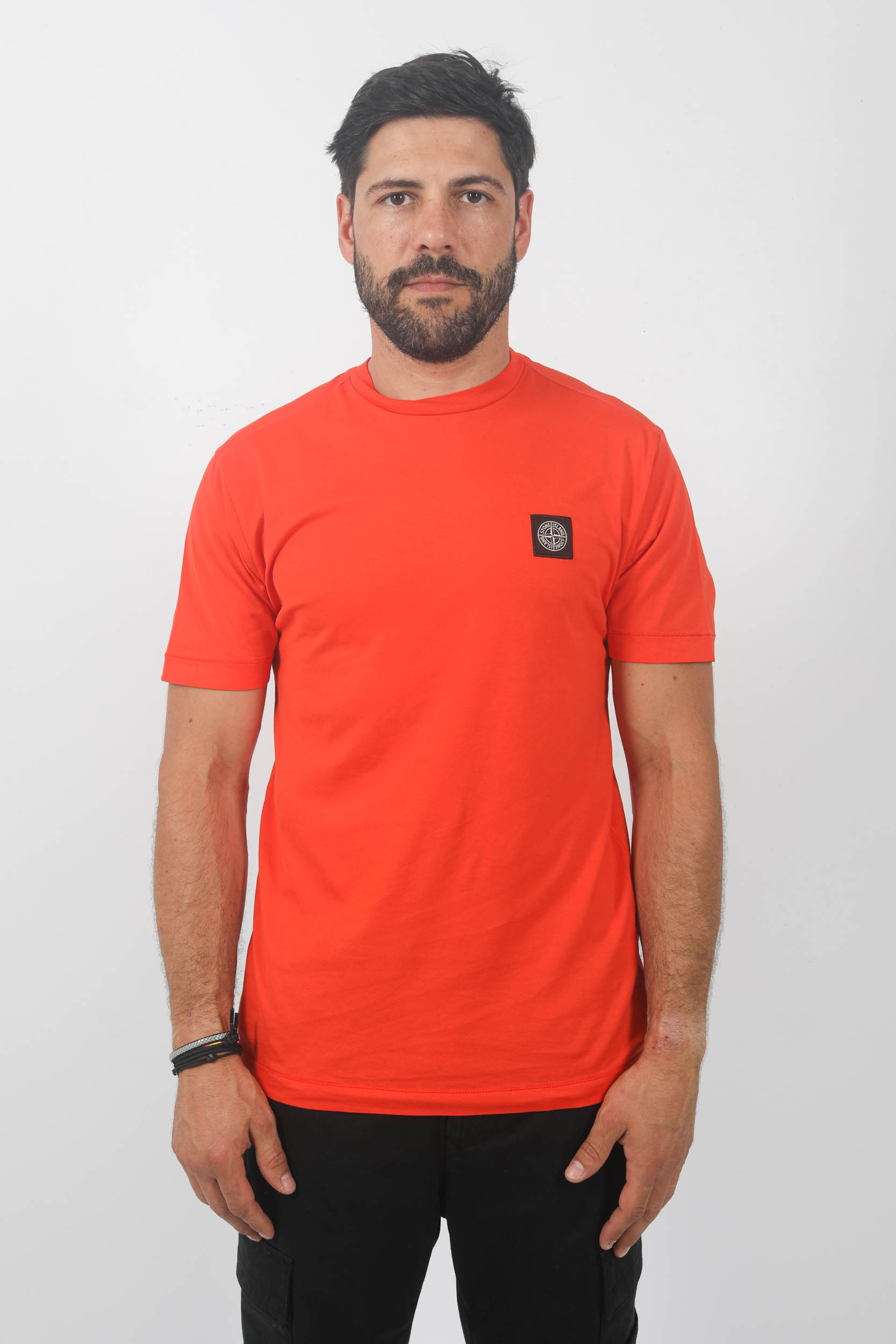 T-SHIRT STONE ISLAND ROUGE 791524113-V0037
