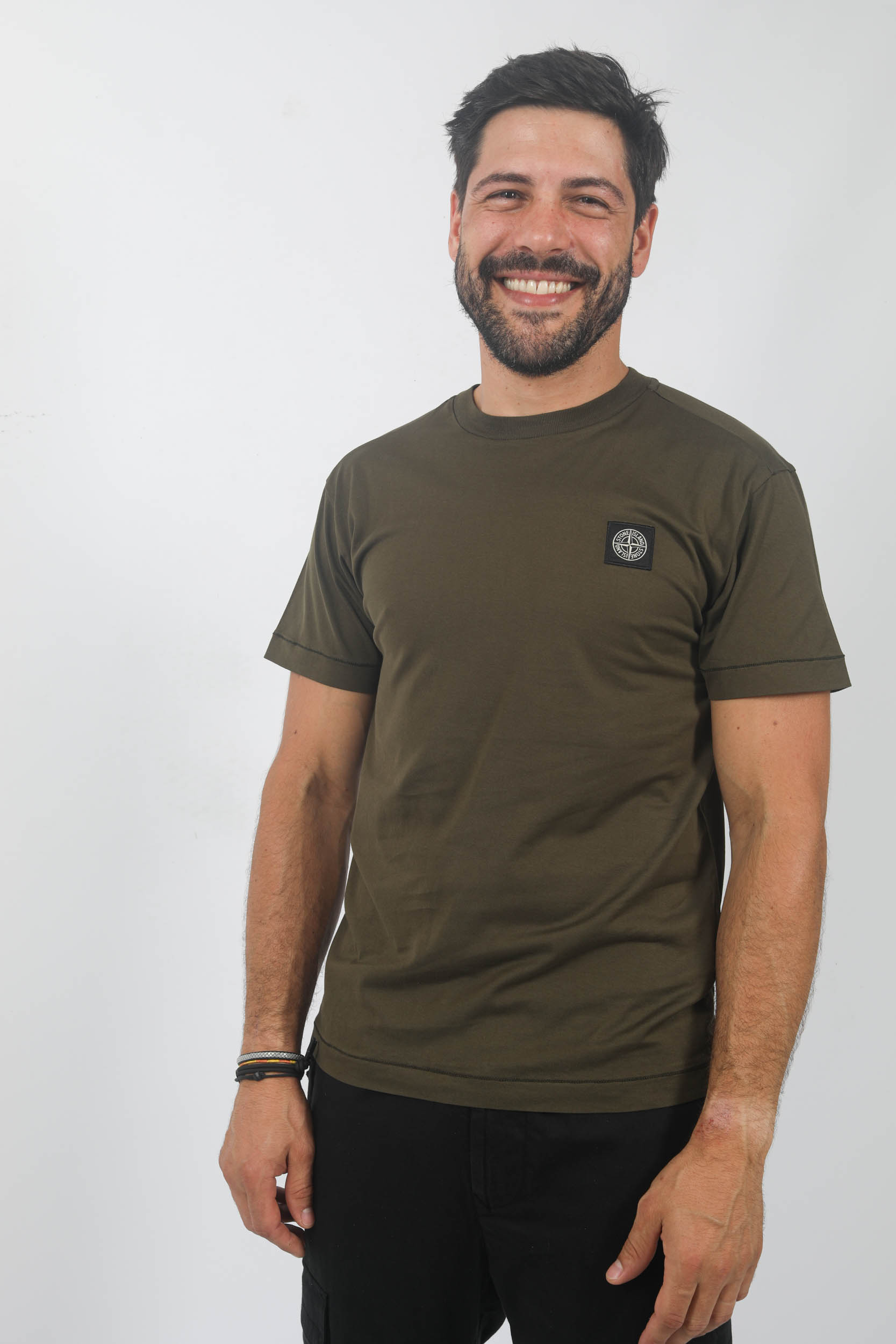 T-SHIRT STONE ISLAND KAKI 791524113-V0058