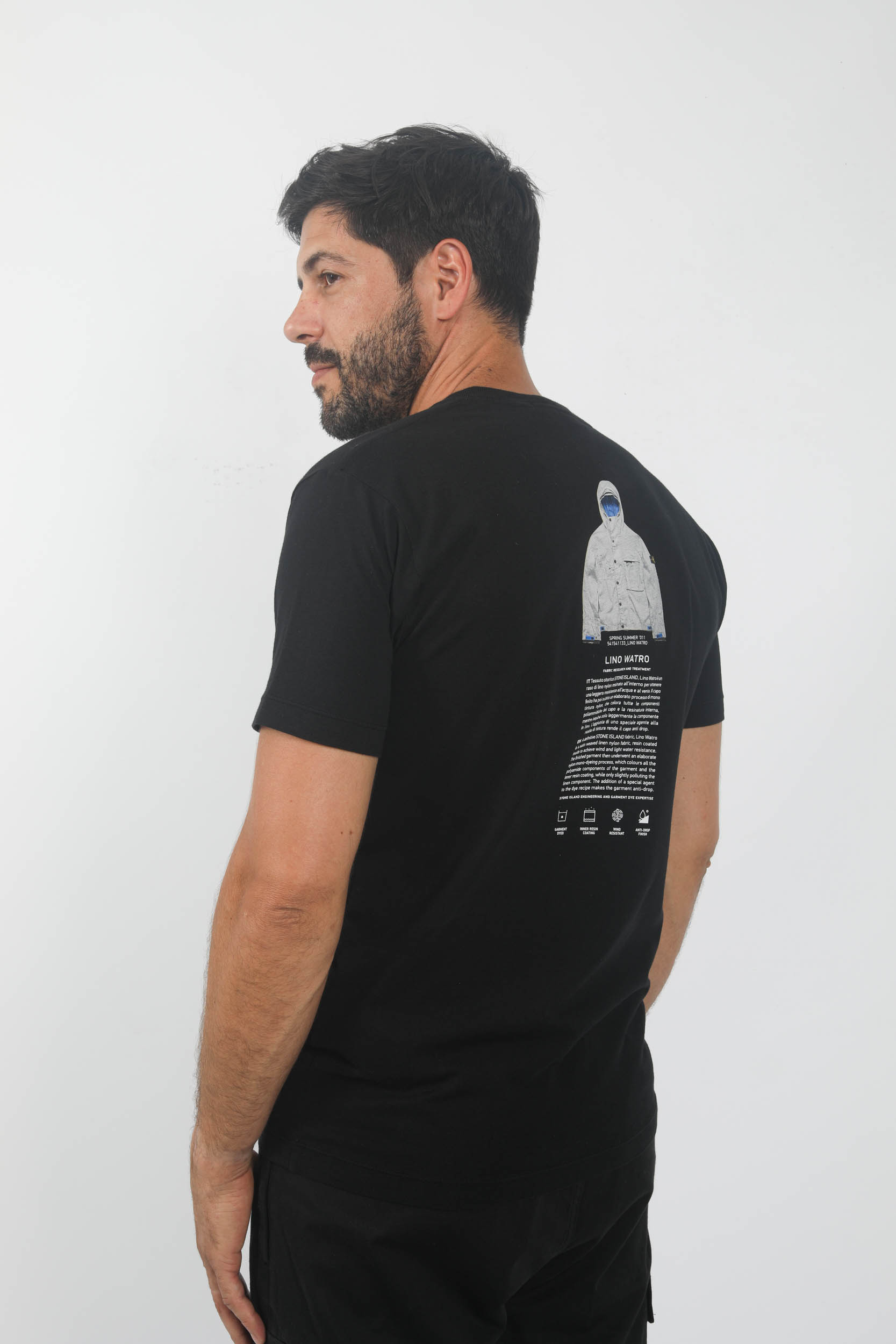 T-SHIRT STONE ISLAND ARCHIVIO NOIR 79152NS91-V0029