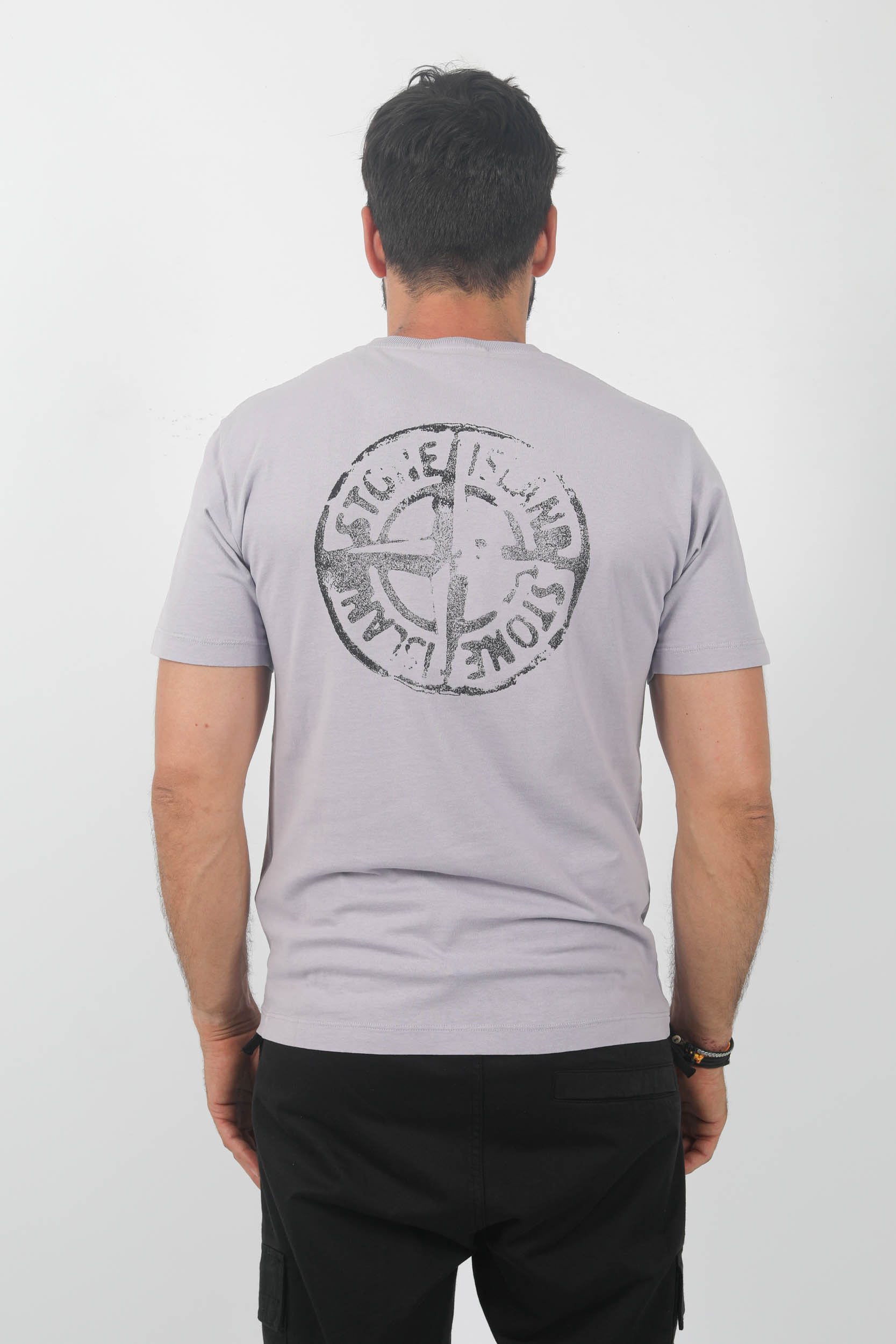 T-SHIRT STONE ISLAND LAVANDE LOGO DOS 79152NS82-V0047