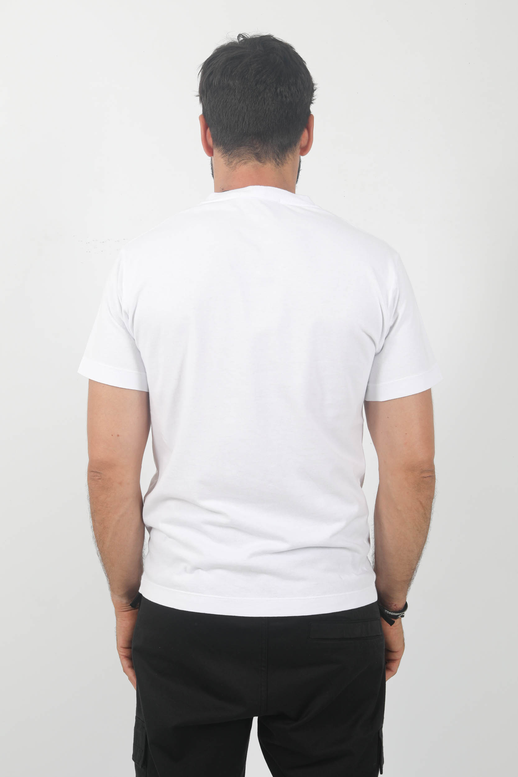 T-SHIRT STONE ISLAND LOGO BLANC 79152NS81-V0001