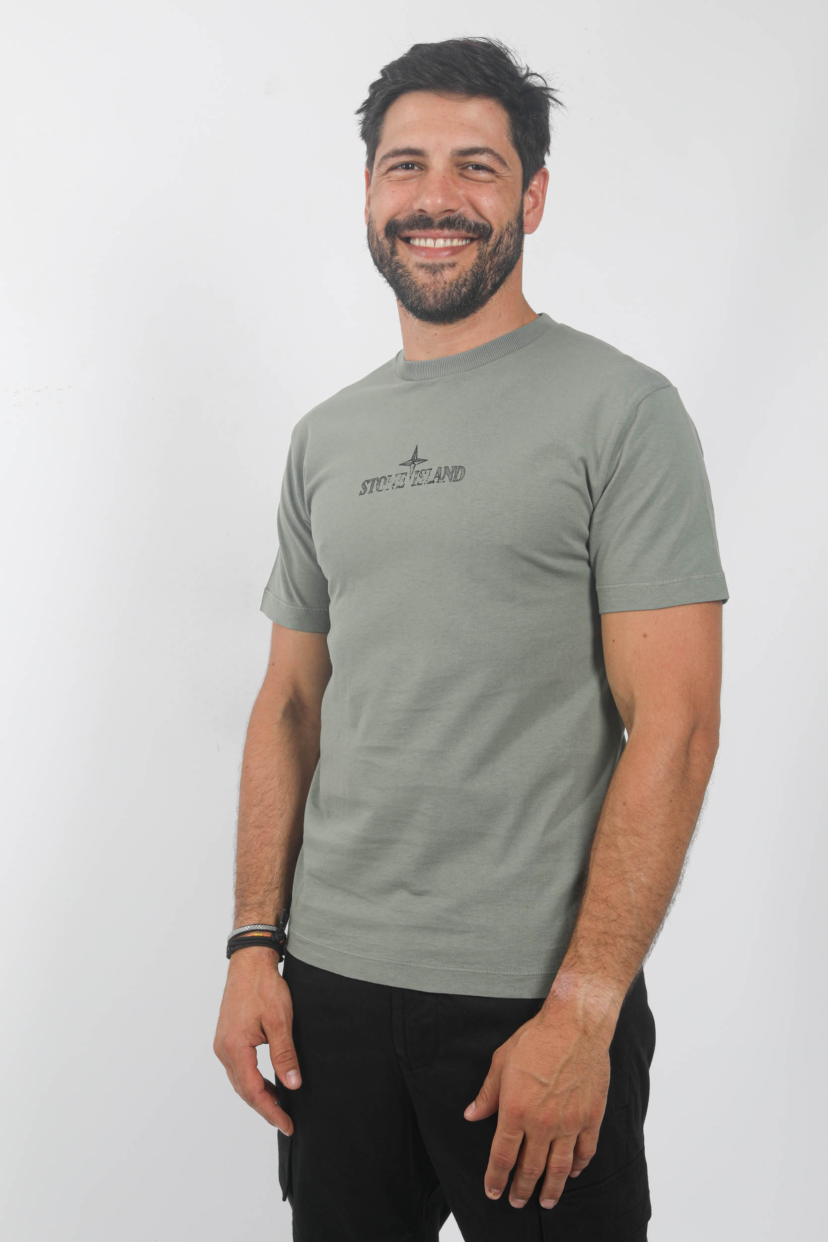 T-SHIRT STONE ISLAND LOGO VERT 79152NS81-V0055