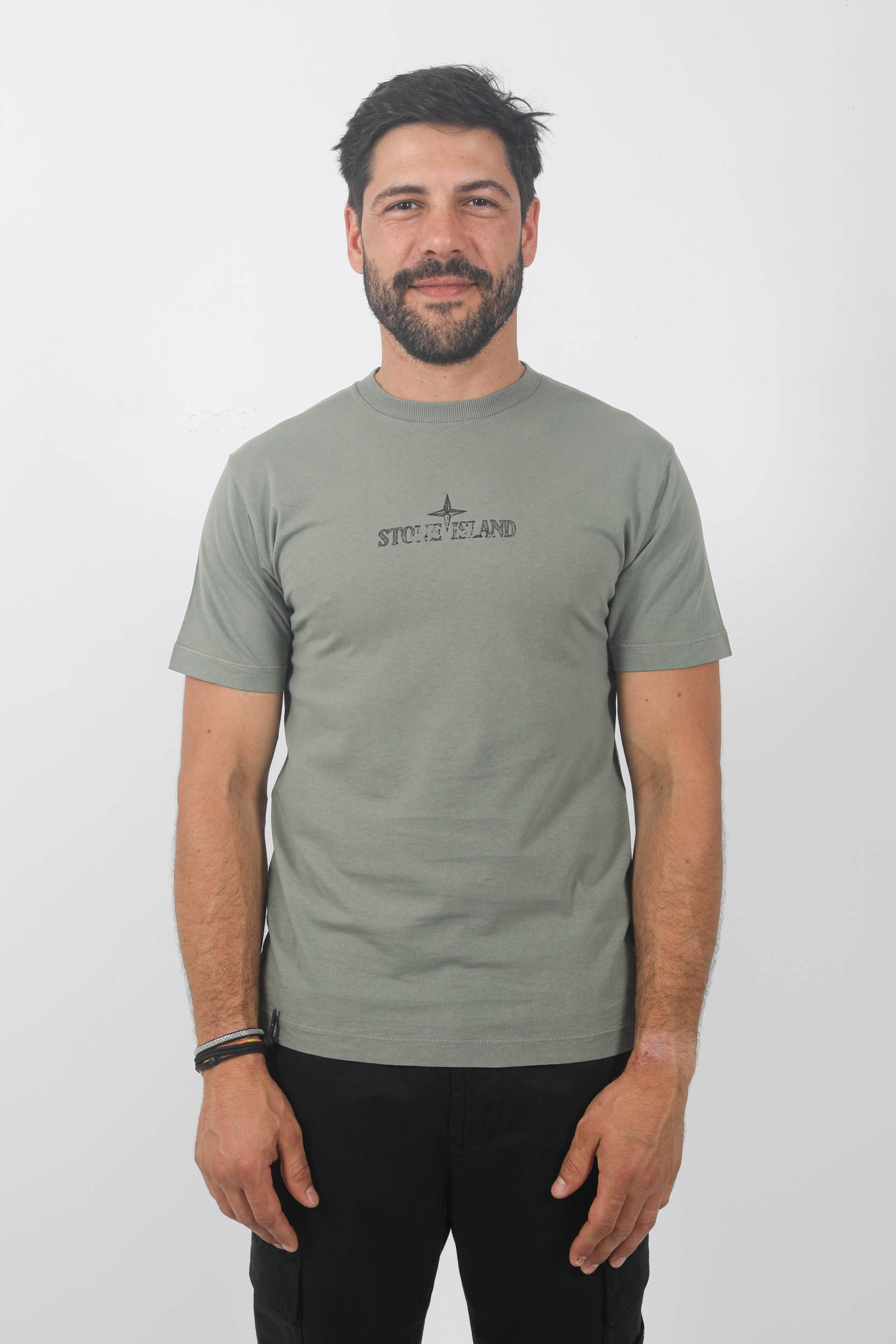 T-SHIRT STONE ISLAND LOGO VERT 79152NS81-V0055