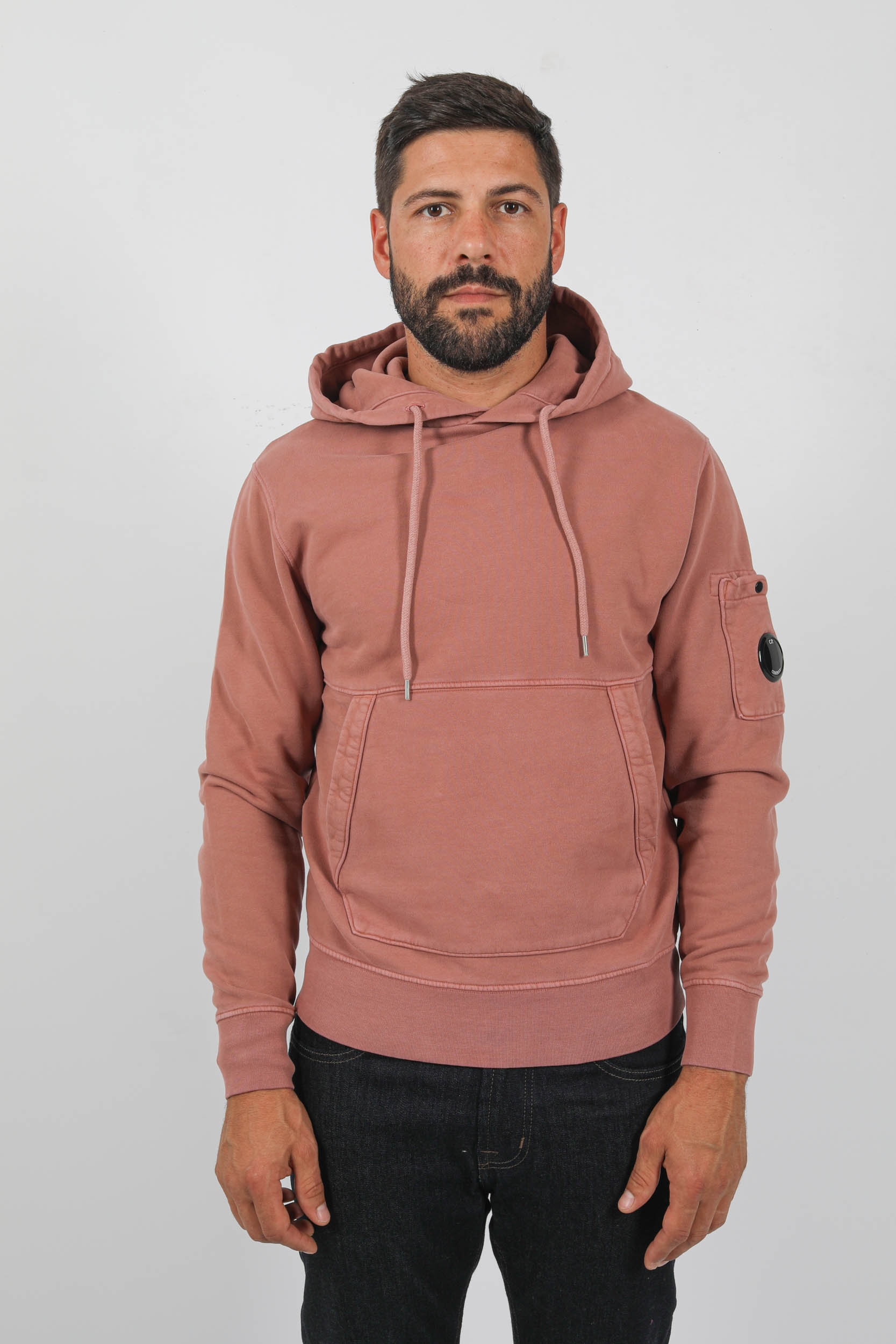 SWEAT A CAPUCHE C.P COMPANY ROSE DELAVE S009A-476