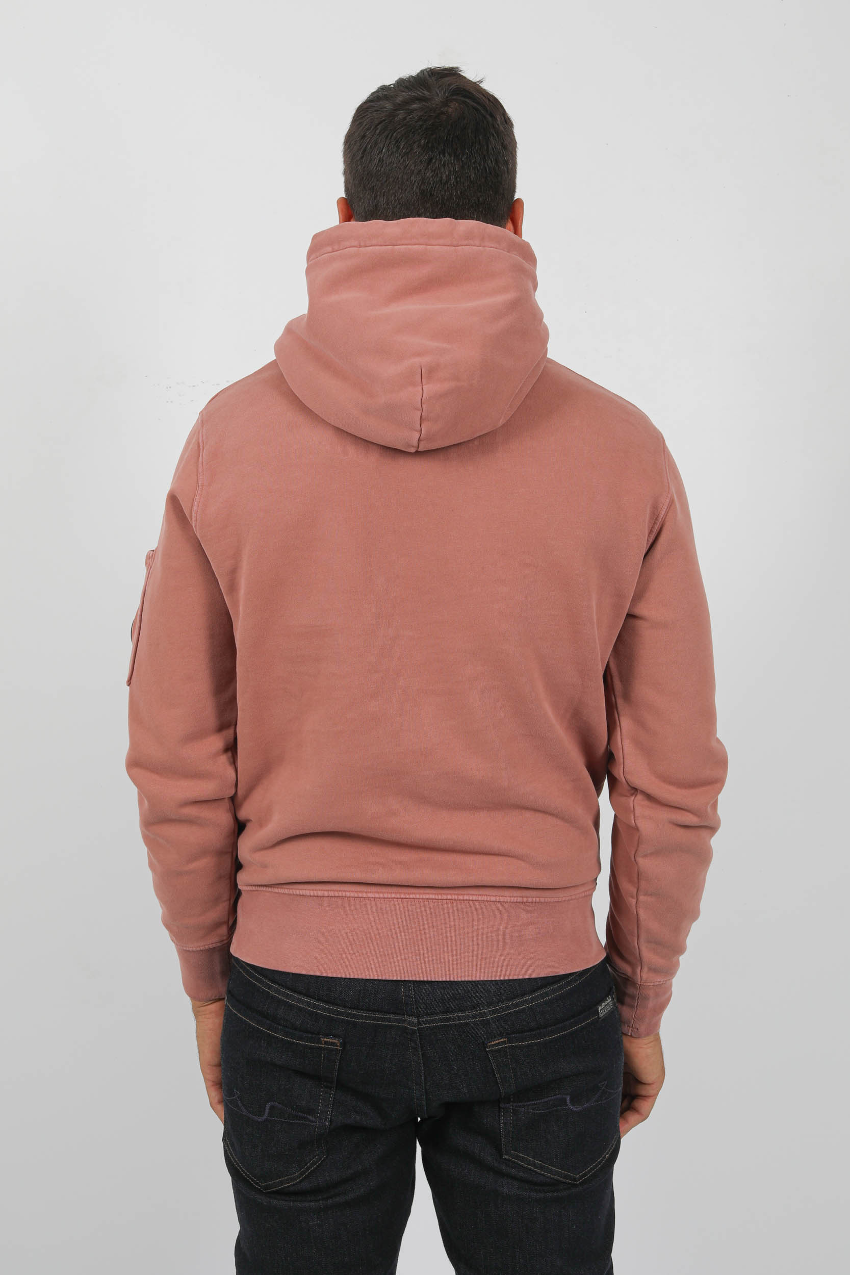 SWEAT A CAPUCHE C.P COMPANY ROSE DELAVE S009A-476