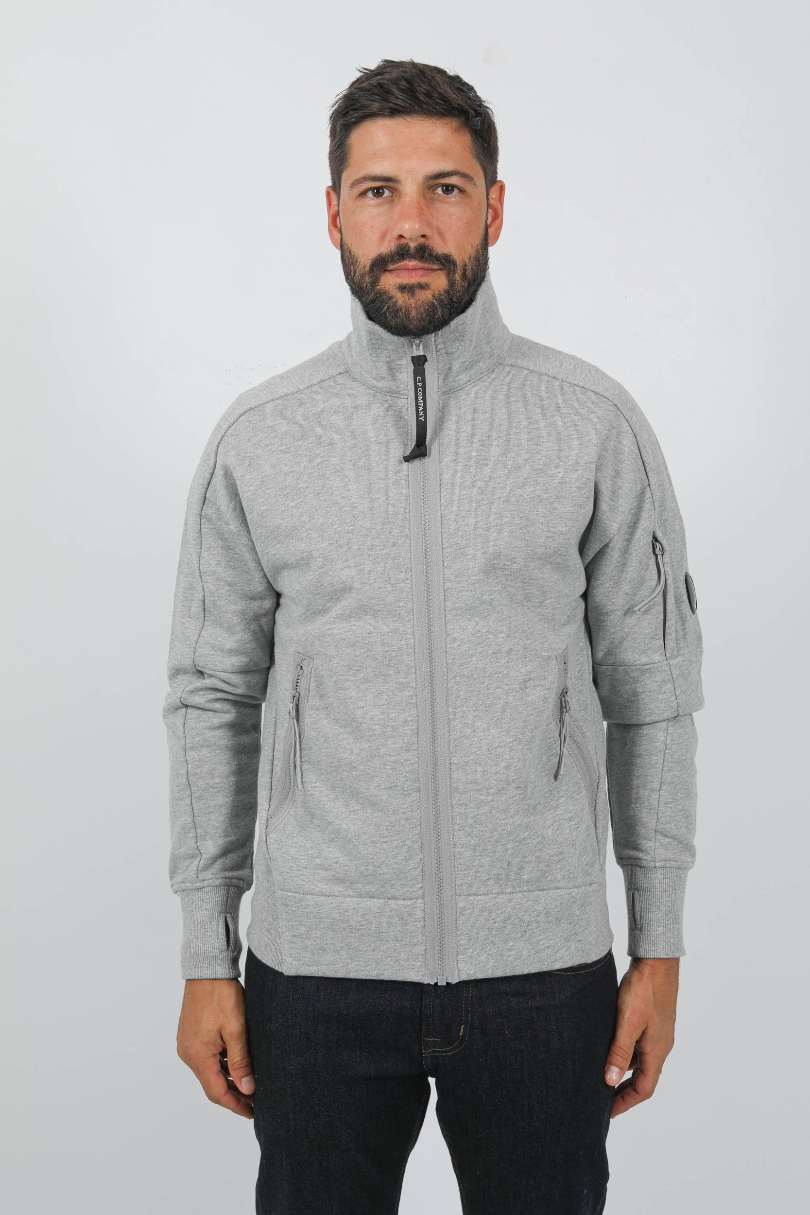 SWEAT C.P COMPANY SANS CAPUCHE ZIPPE S061A-M93