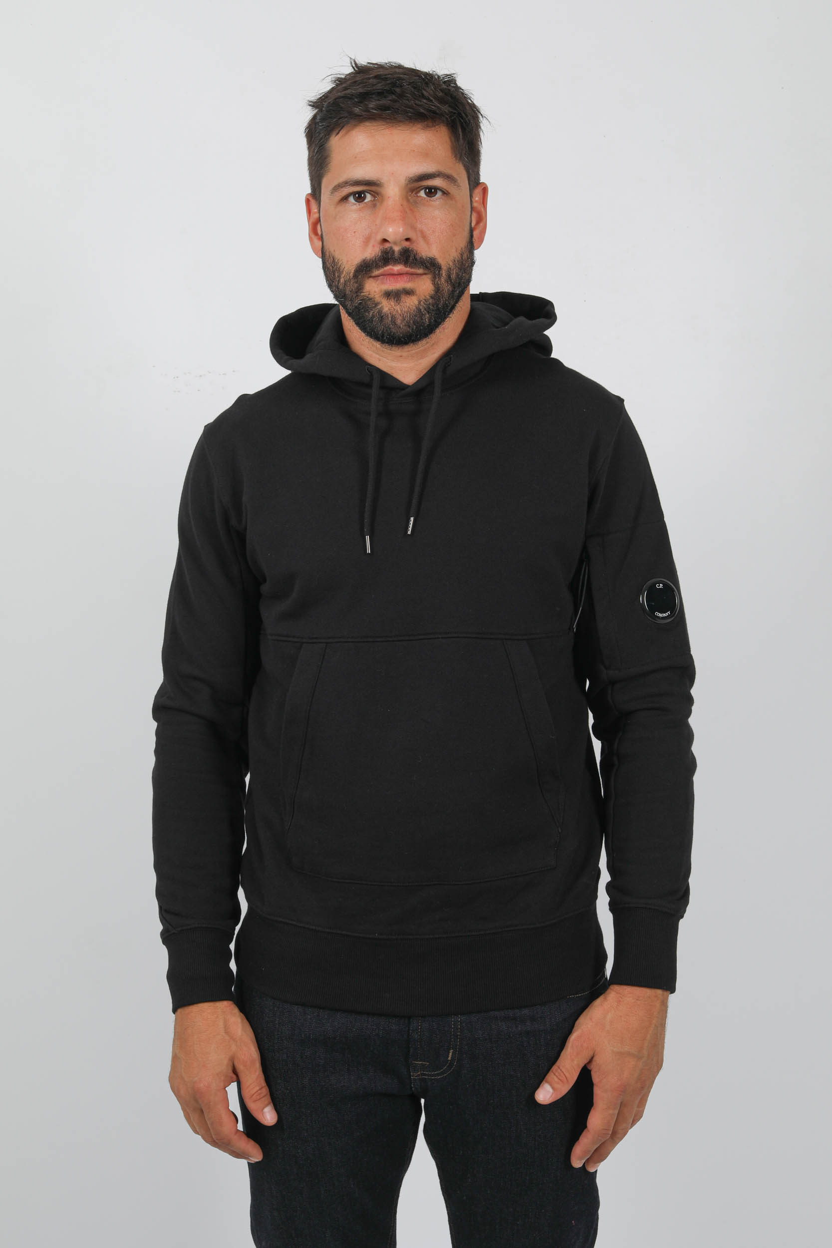 SWEAT A CAPUCHE NOIR C.P COMPANY S023A-999