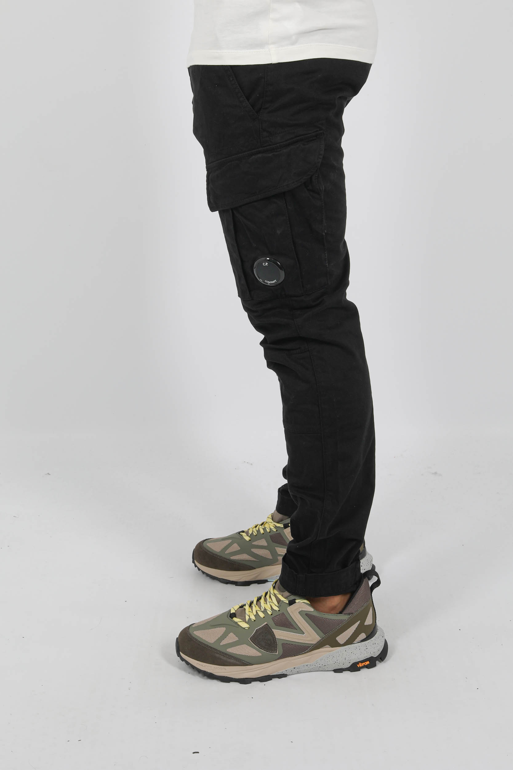 PANTALON CARGO C.P COMPANY NOIR A186A-999