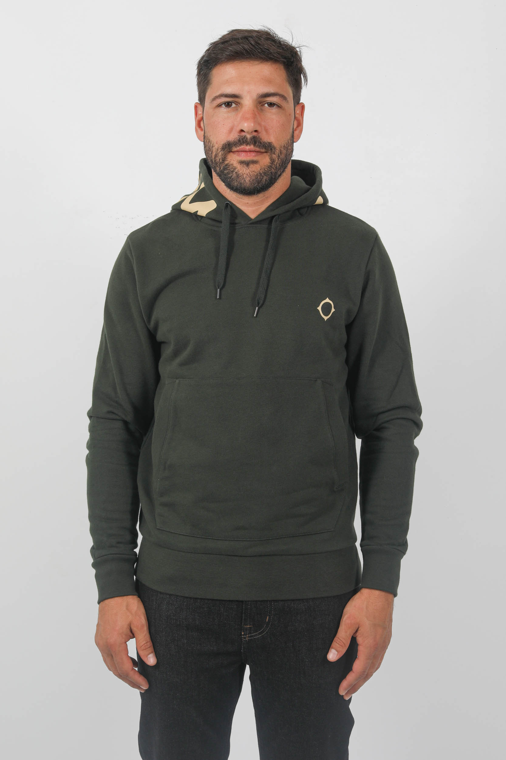SWEAT A CAPUCHE MASTRUM KAKI LOGO MAS4519-M306