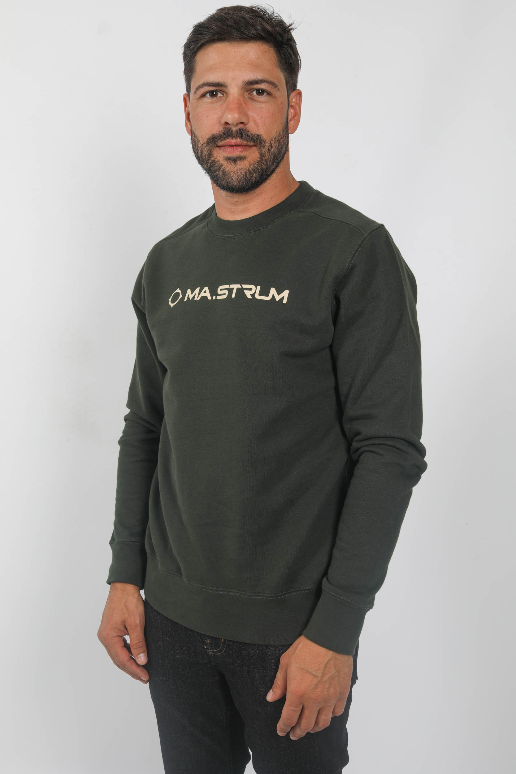 SWEAT MASTRUM KAKI LOGO CENTRAL MAS4521-M306