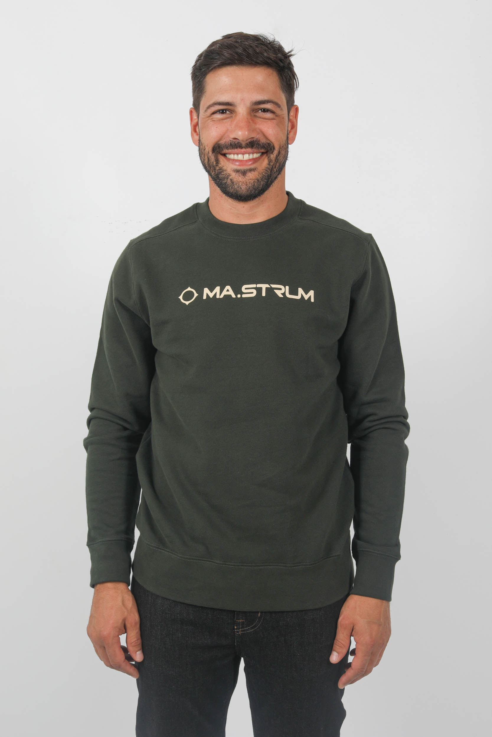 SWEAT MASTRUM KAKI LOGO CENTRAL MAS4521-M306