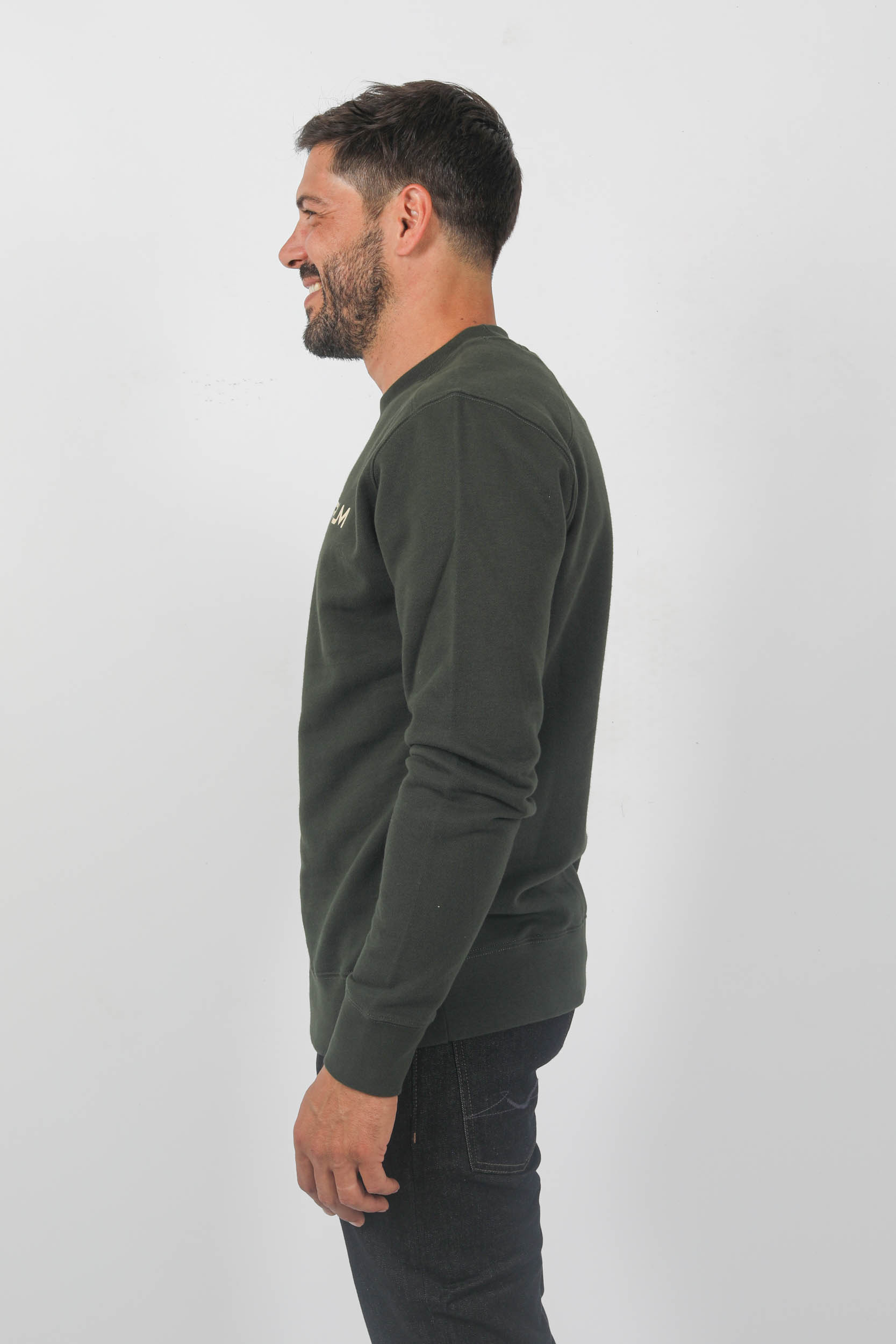 SWEAT MASTRUM KAKI LOGO CENTRAL MAS4521-M306