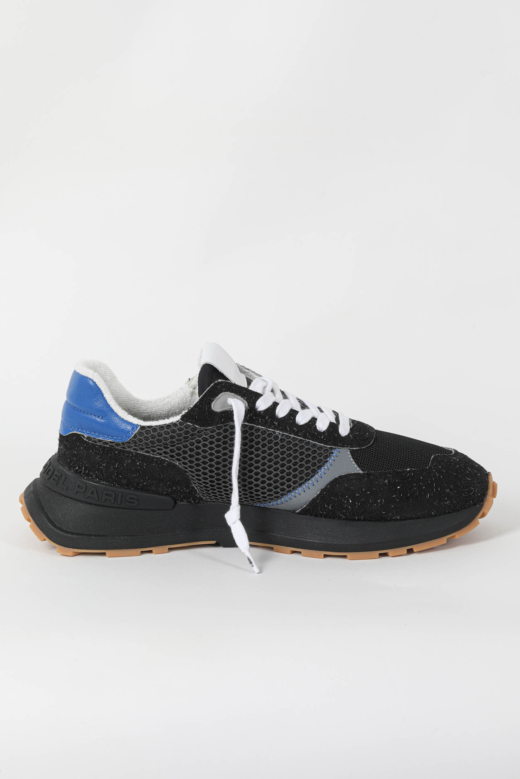 BASKETS PHILIPPE MODEL ANTIBE NOIR/ORANGE ATLU-SP05