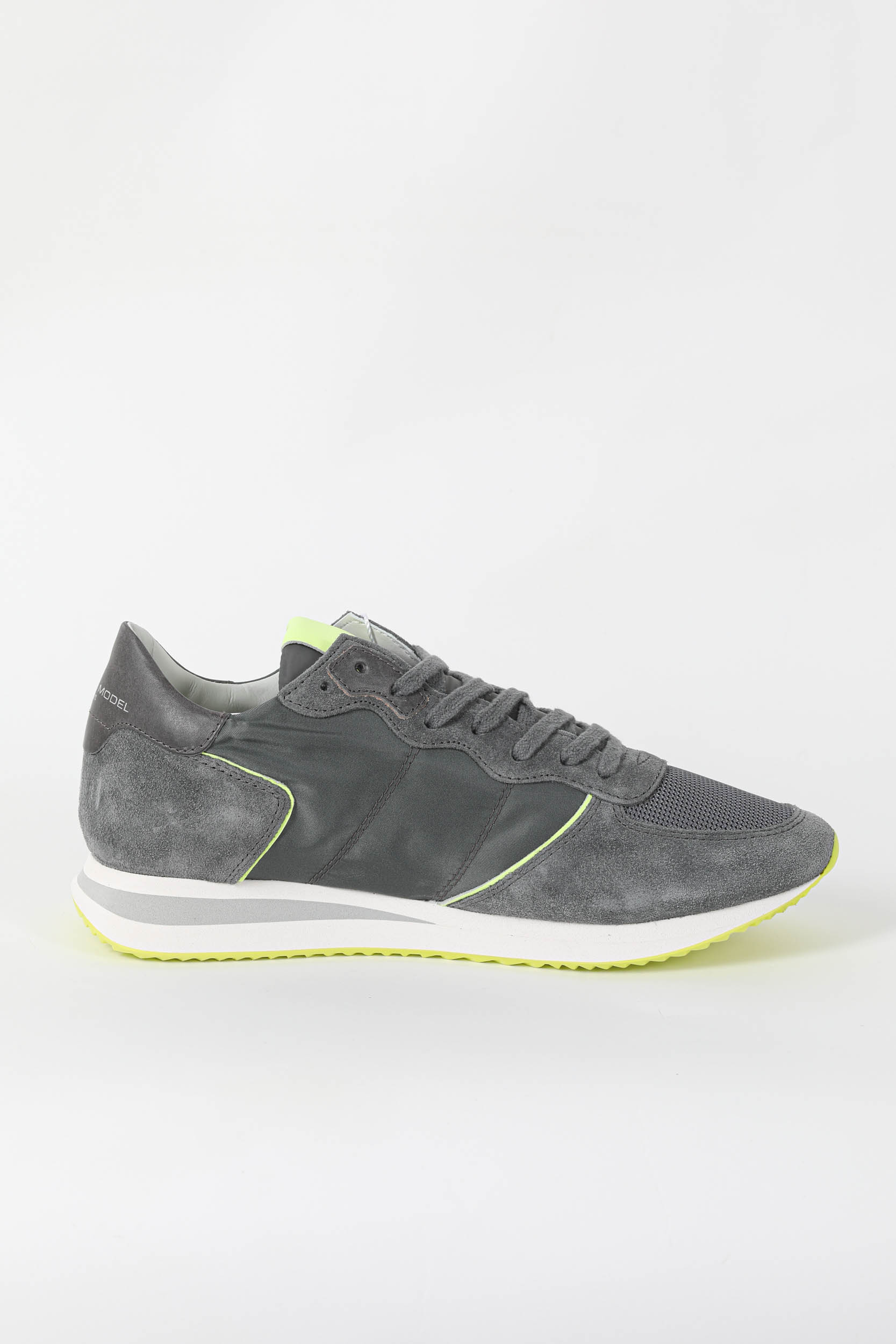 BASKETS PHILIPPE MODEL TRPX ANTHRACITE/JAUNE TZLU-WN53