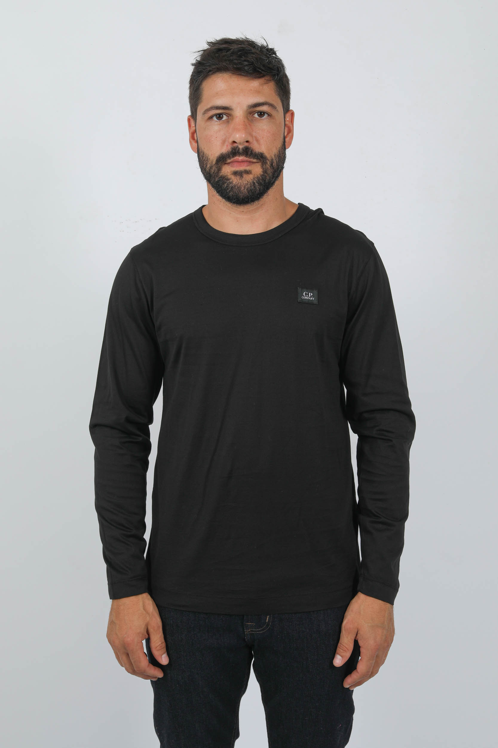 T-SHIRT A MANCHES LONGUES C.P COMPANY NOIR S143A-999