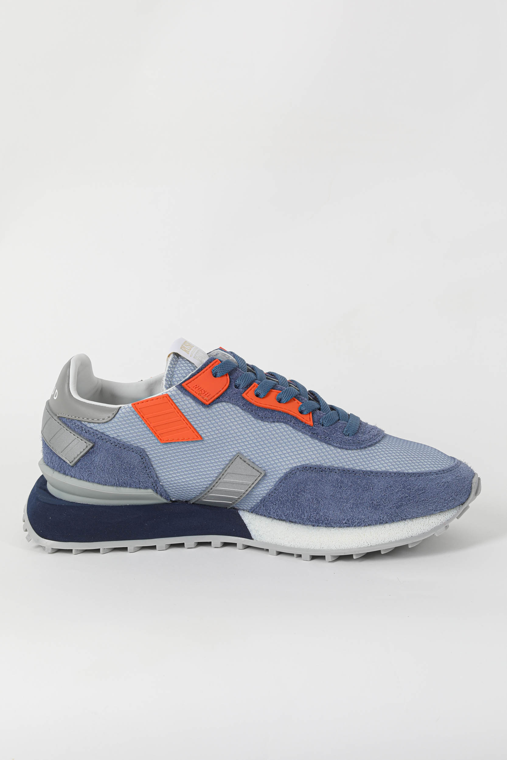 BASKETS GHOUD RUSH SUEDE BLEU/ORANGE RGLM-MS28