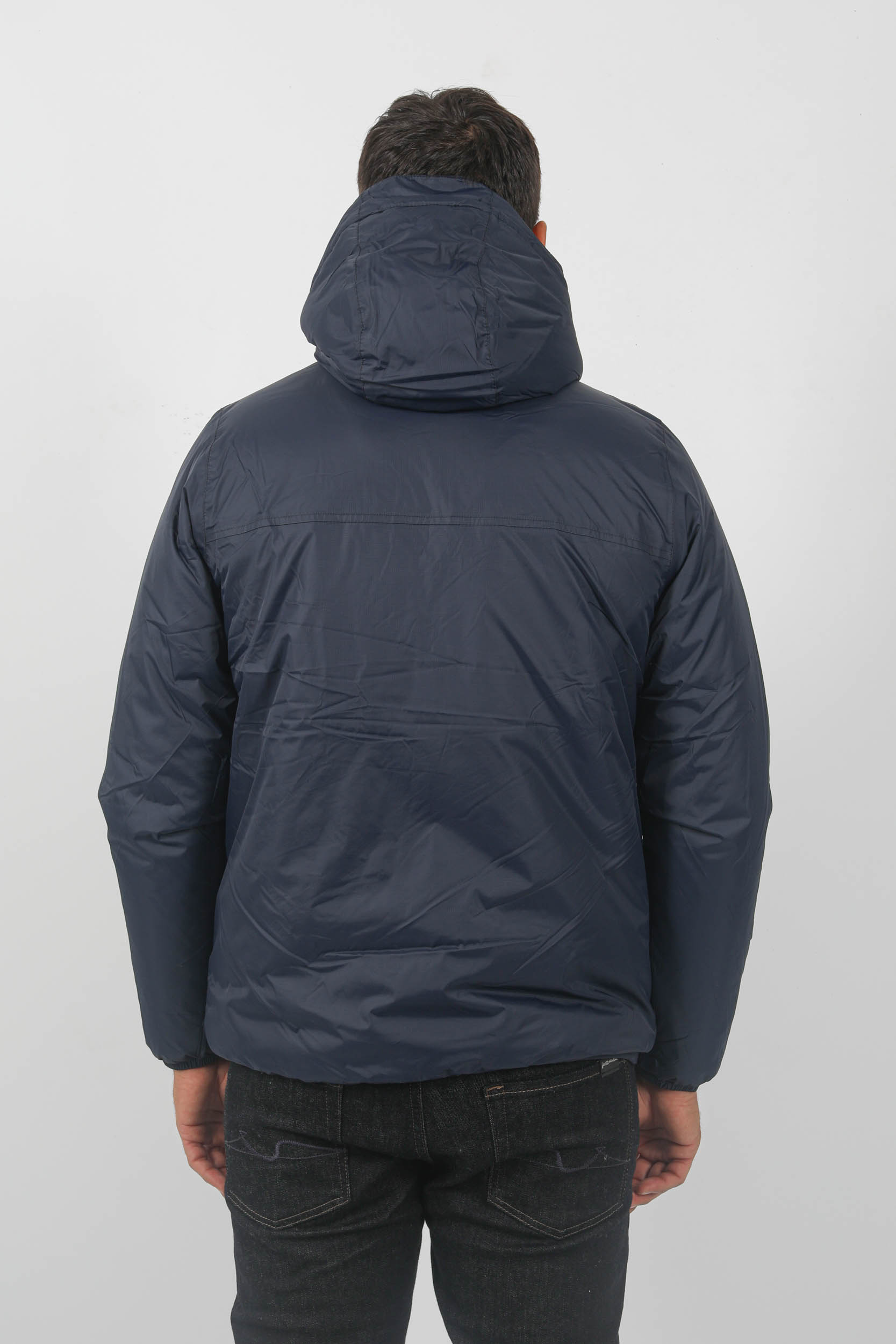 BLOUSON KWAY DOUBLE POLAIRE MARINE K3118TW-K89