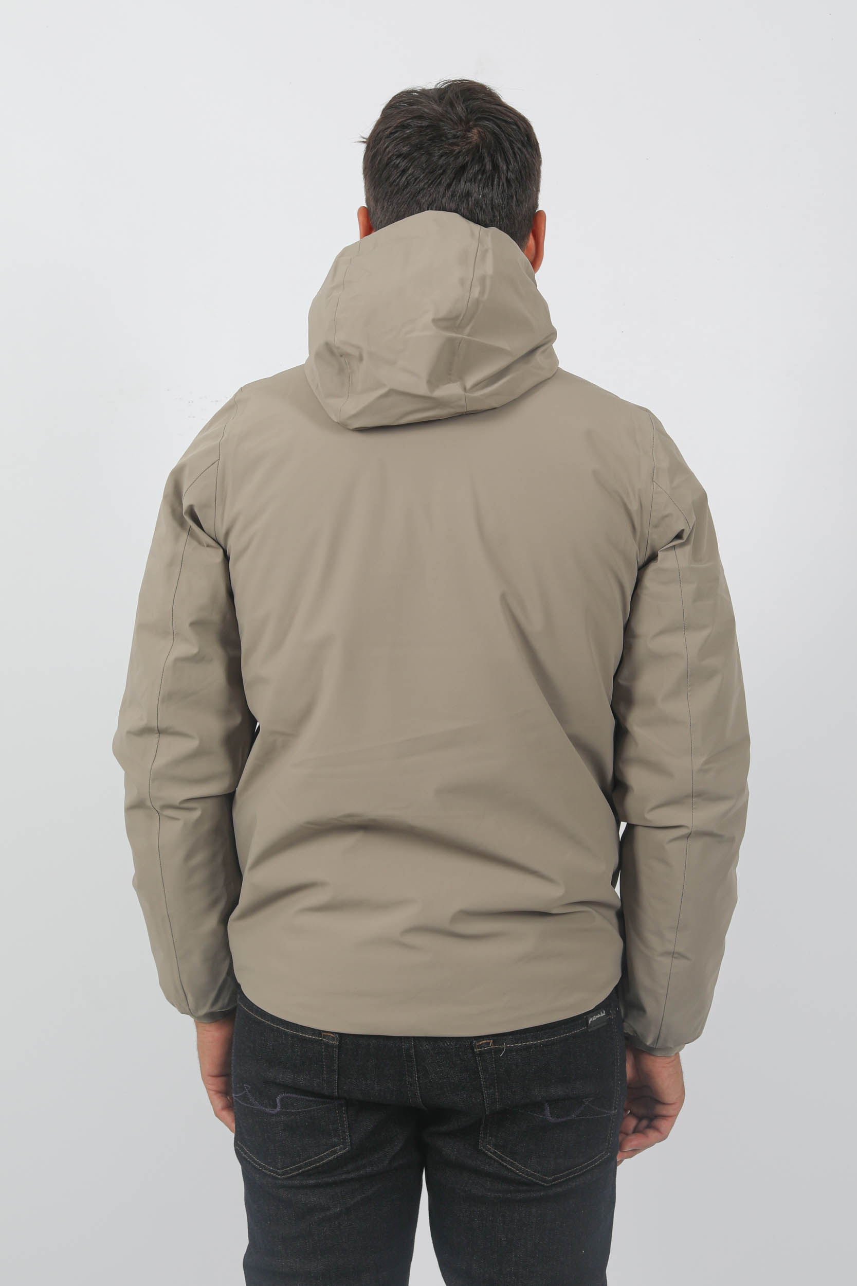 BLOUSON KWAY REVERSIBLE BEIGE ET MARINE K21253W-AA2