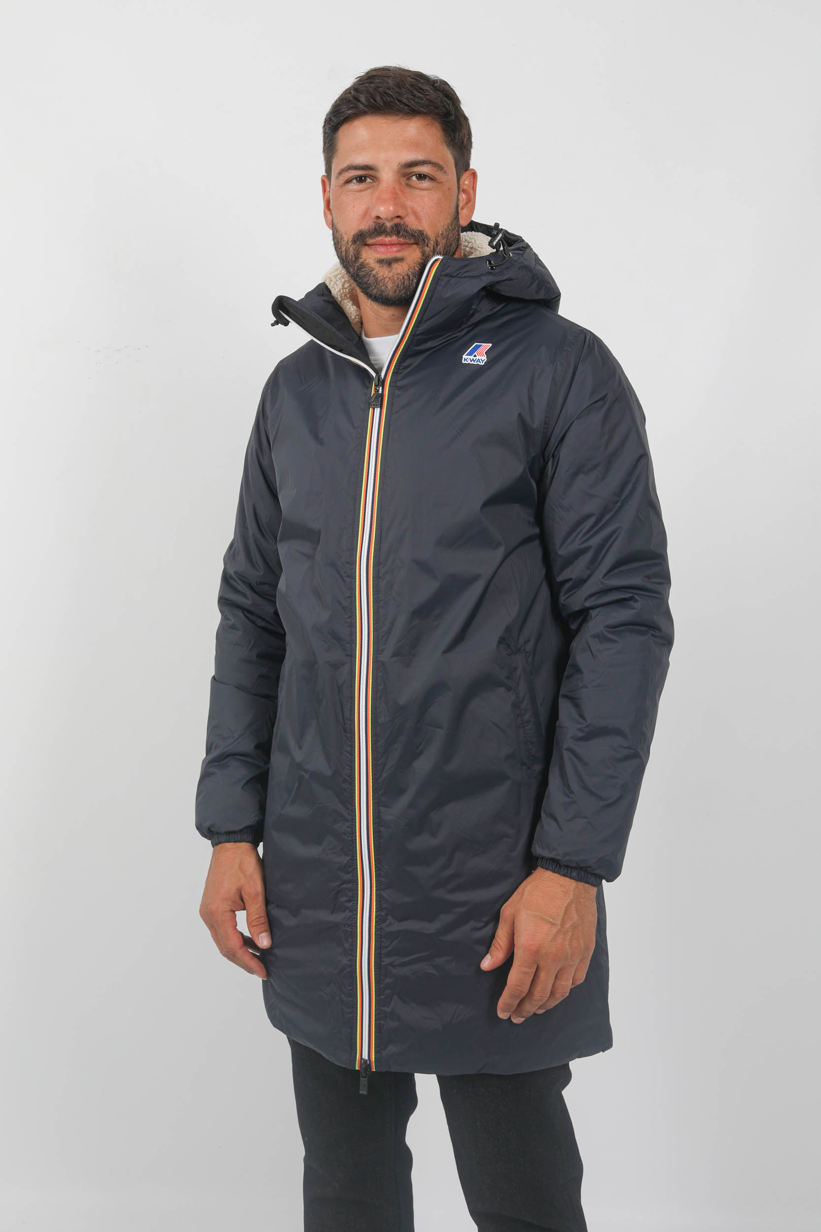 PARKAS KWAY DOUBLE POLAIRE MARINE K3114KW-K89