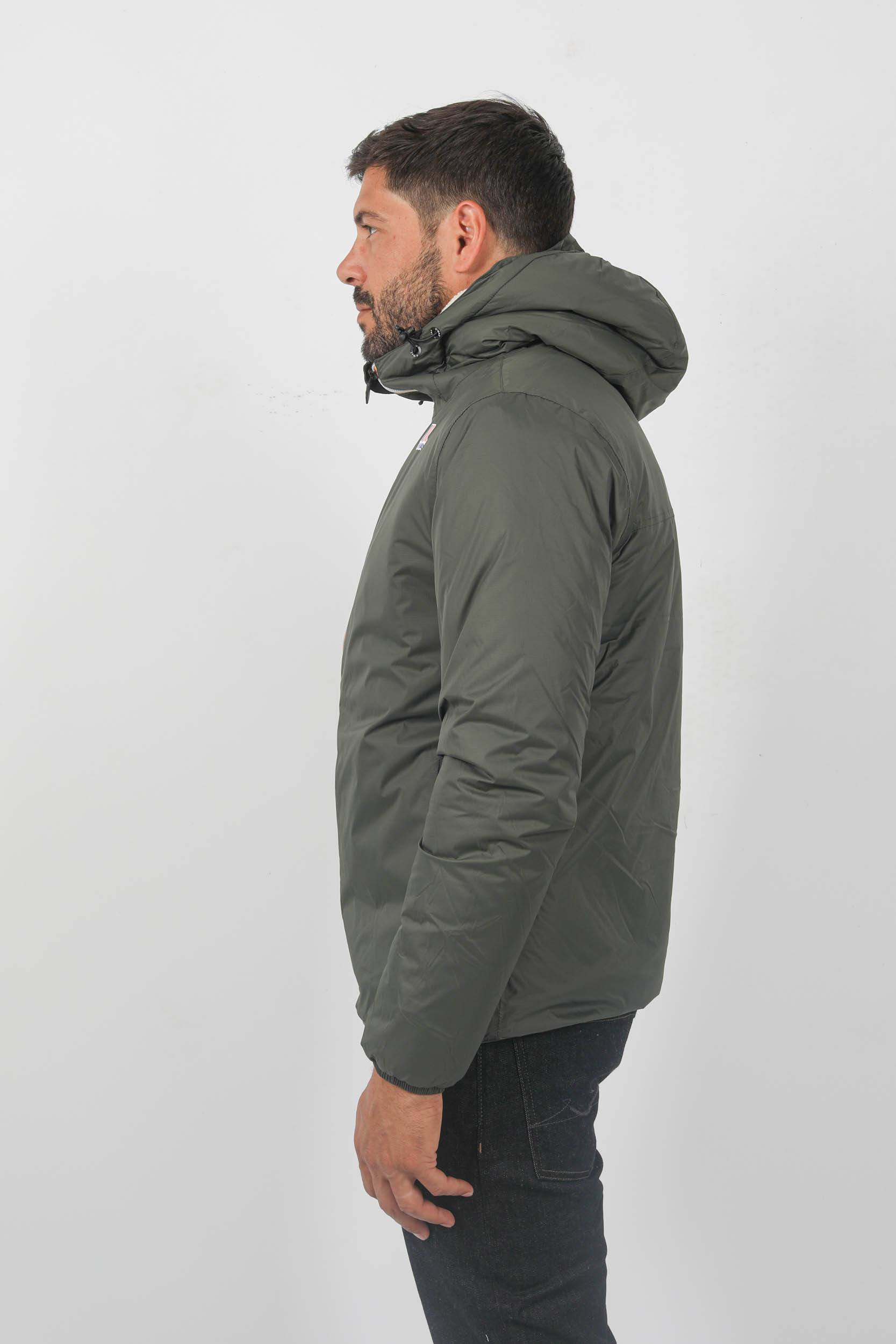 BLOUSON KWAY DOUBLE POLAIRE KAKI K3118TW-WMR