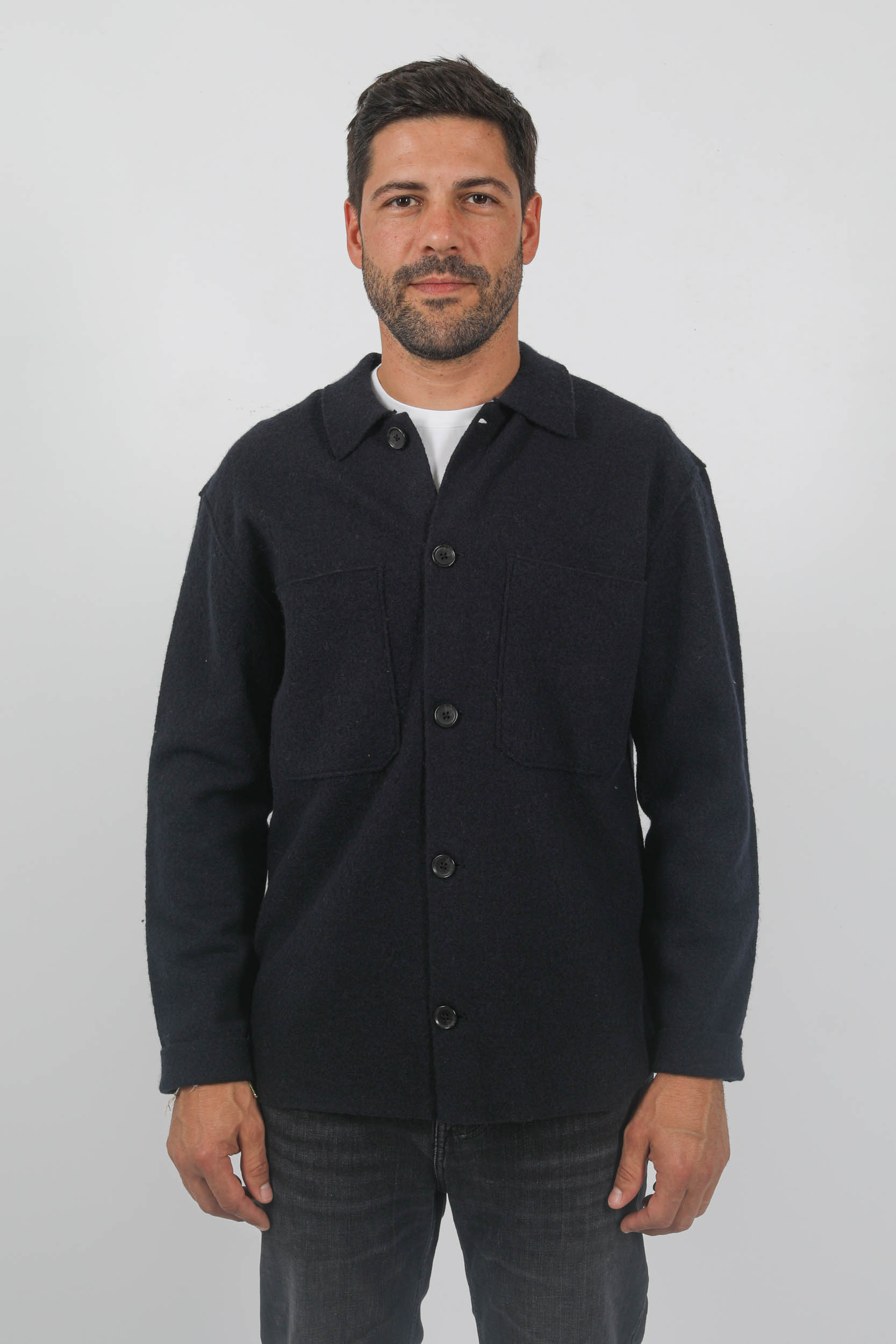 GILET BOUTONS NN07 MARINE JONAS-NAVY