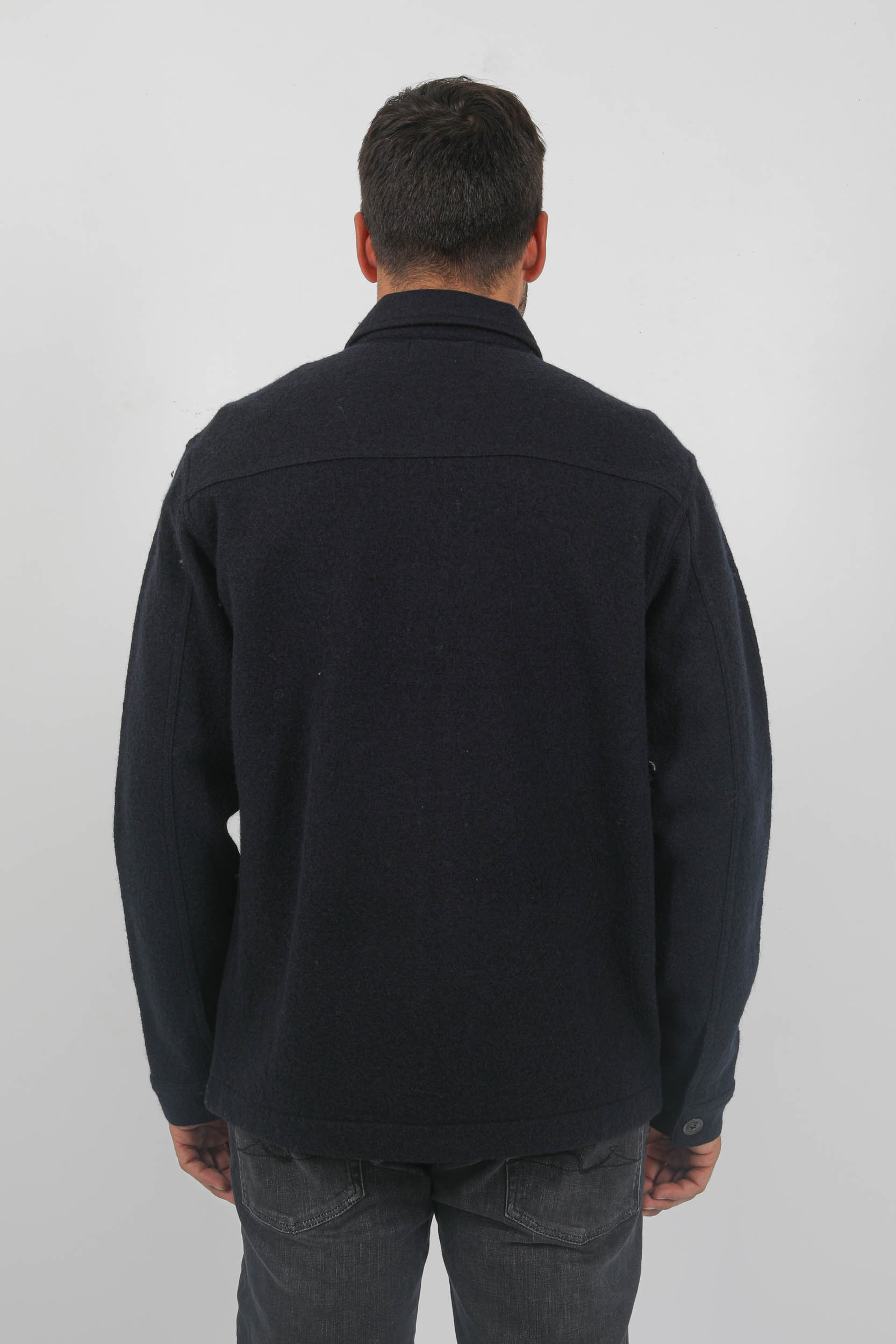 GILET EN LAINE ZIPPE NN07 MARINE ISAK-NAVY