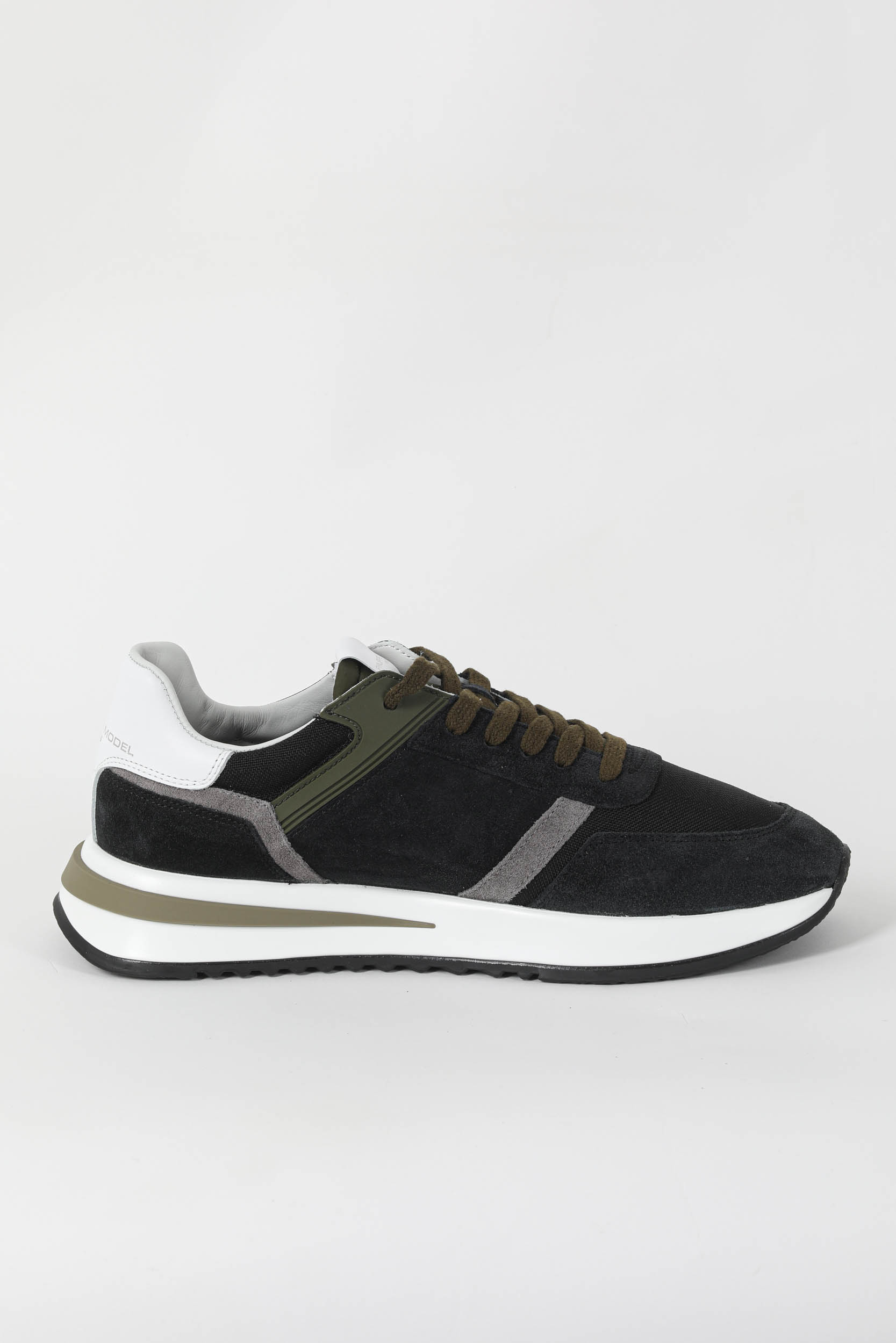 BASKETS PHILIPPE MODEL TROPEZ 2.1 NOIR/KAKI TYLU-RT01