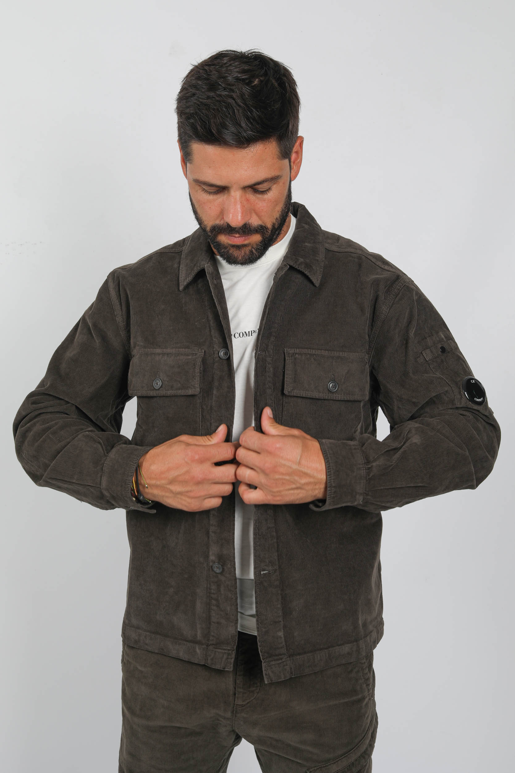 SURECHEMISE VELOURS C.P COMPANY KAKI H292A-670