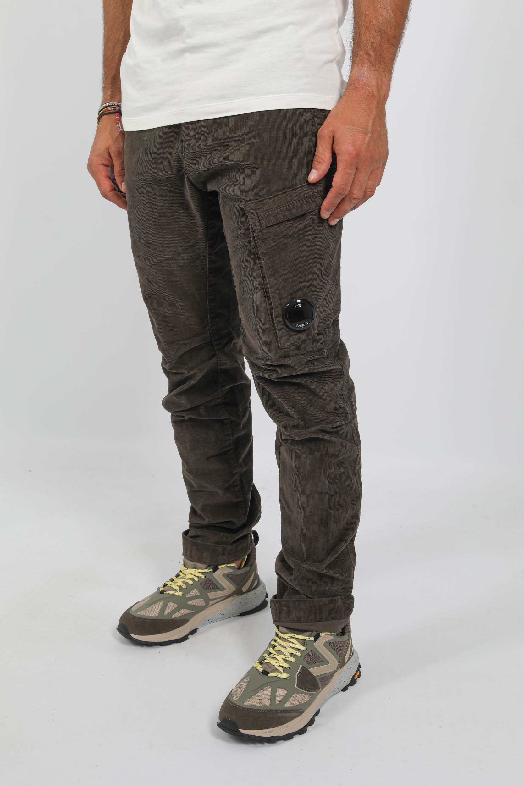 PANTALON CARGO C.P COMPANY VELOURS KAKI A352A-670
