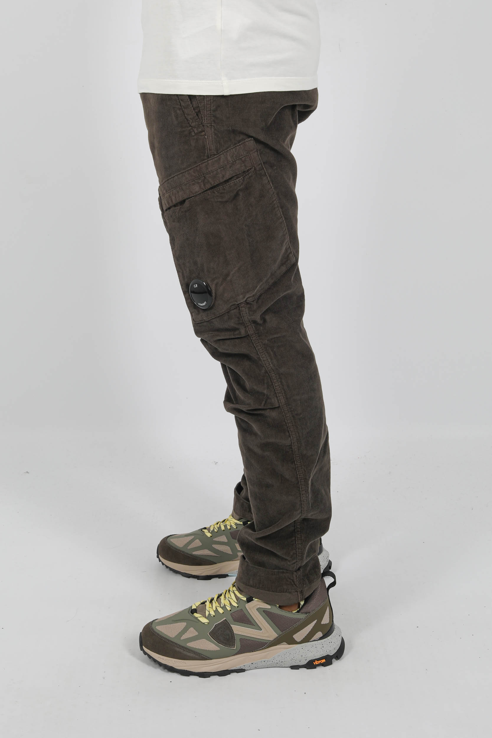 PANTALON CARGO C.P COMPANY VELOURS KAKI A352A-670