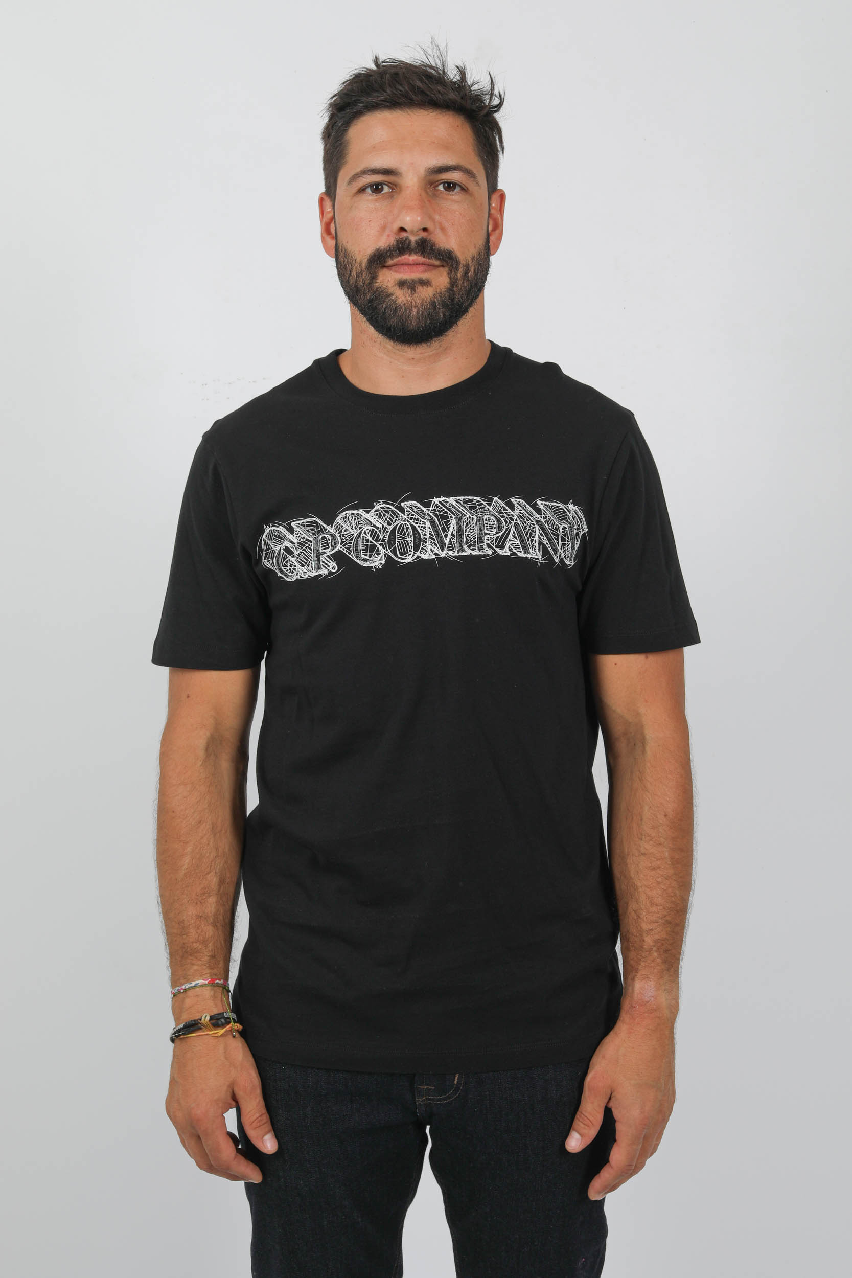 T-SHIRT C.P COMPANY LOGO GRAPHIQUE NOIR S241A-999