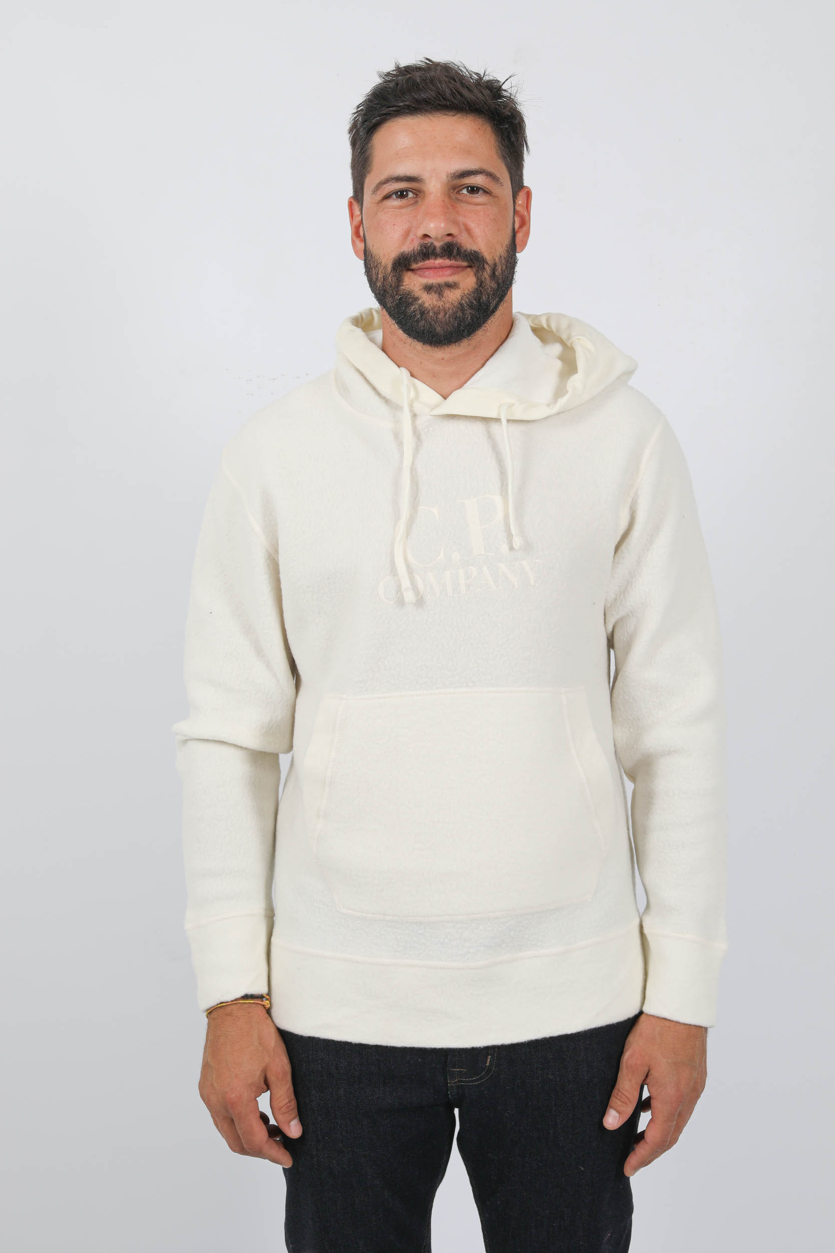 SWEAT EN POLAIRE C.P COMPANY BLANC S321A-103