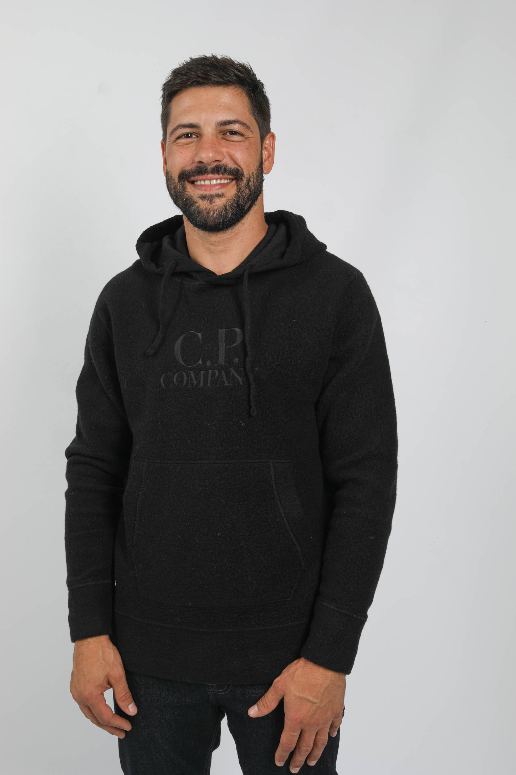 SWEAT EN POLAIRE C.P COMPANY NOIR S321A-999