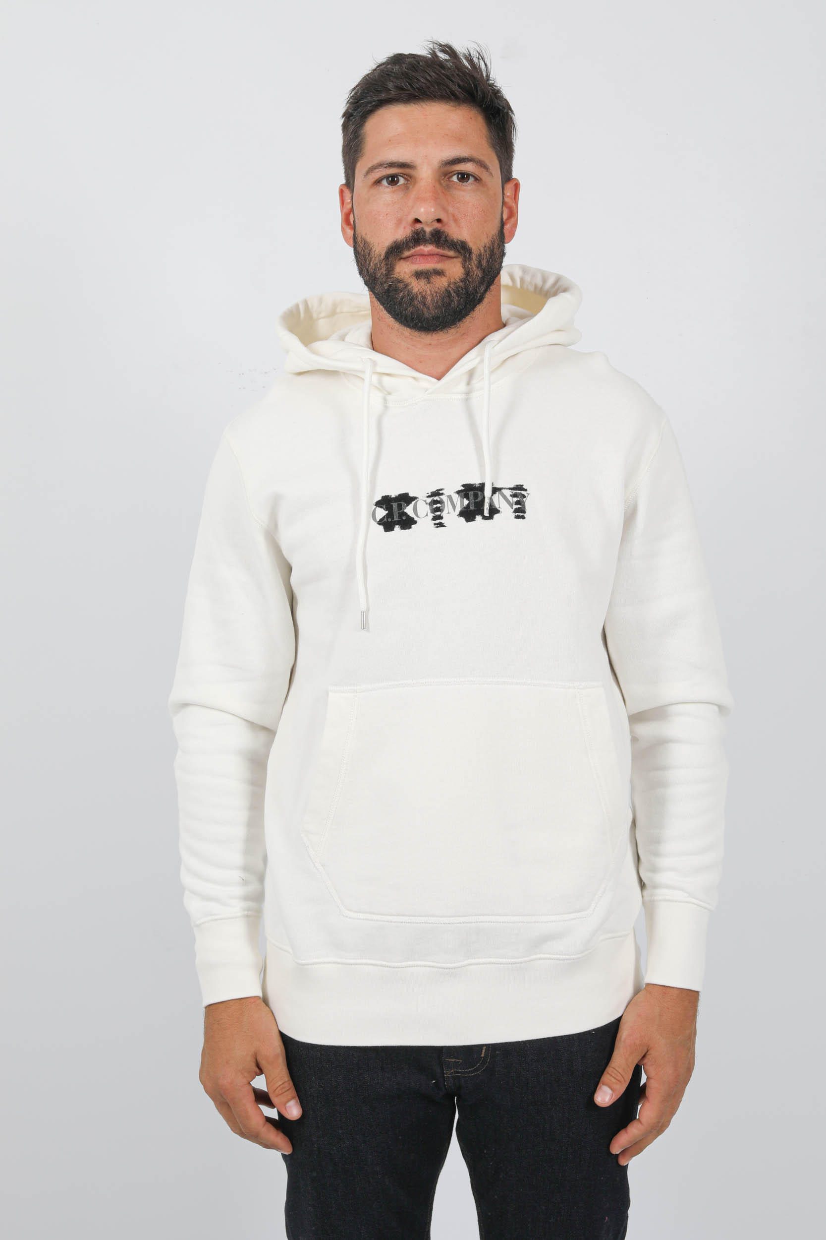 SWEAT A CAPUCHE C.P COMPANY LOGO S359A-103