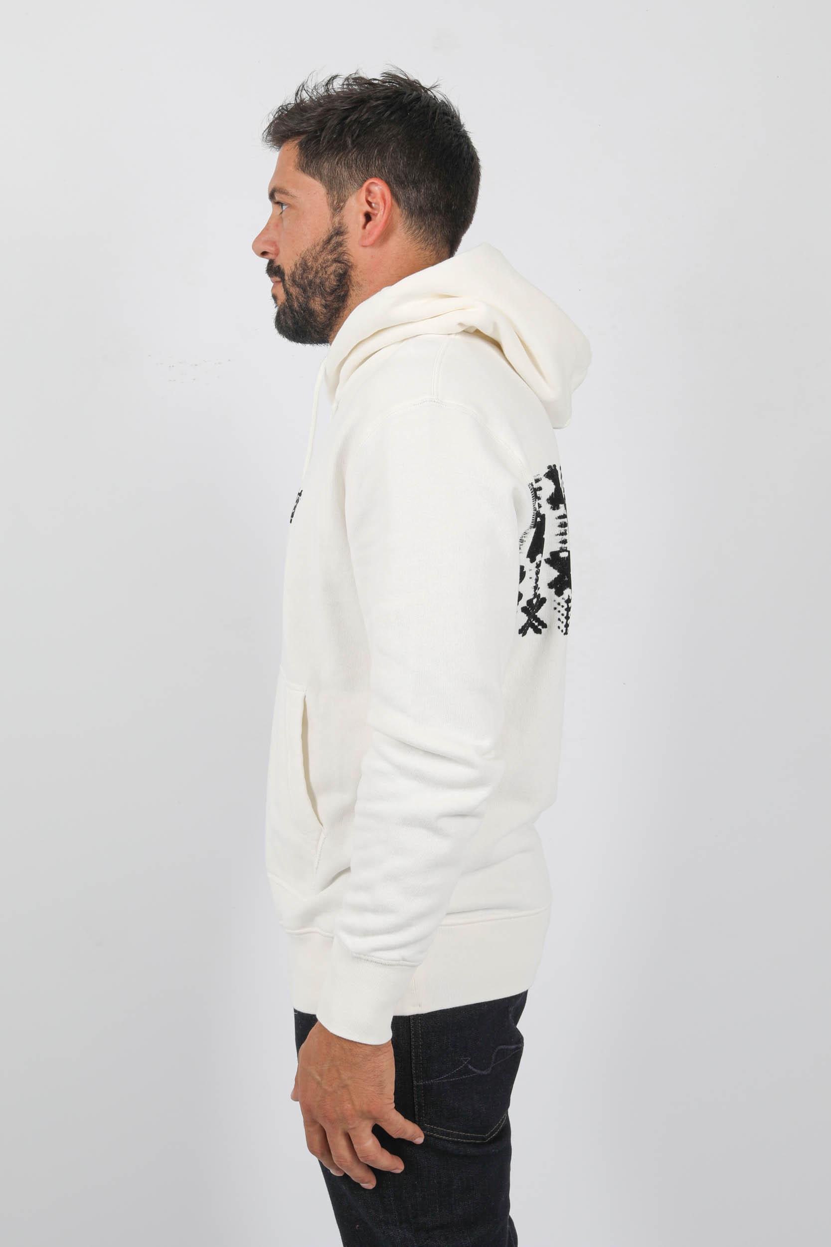 SWEAT A CAPUCHE C.P COMPANY LOGO S359A-103
