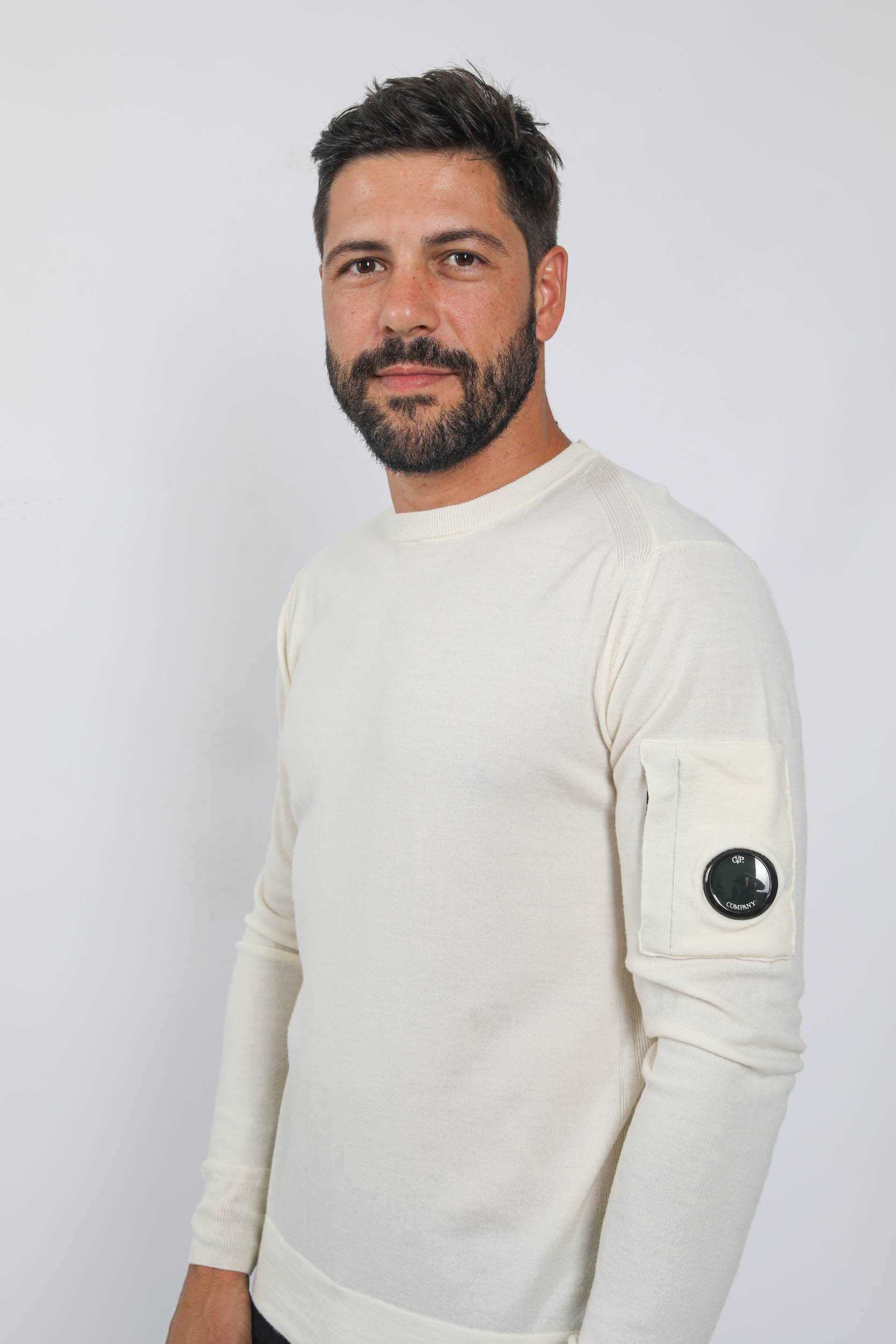 PULL EN LAINE C.P COMPANY ECRU N072A-103